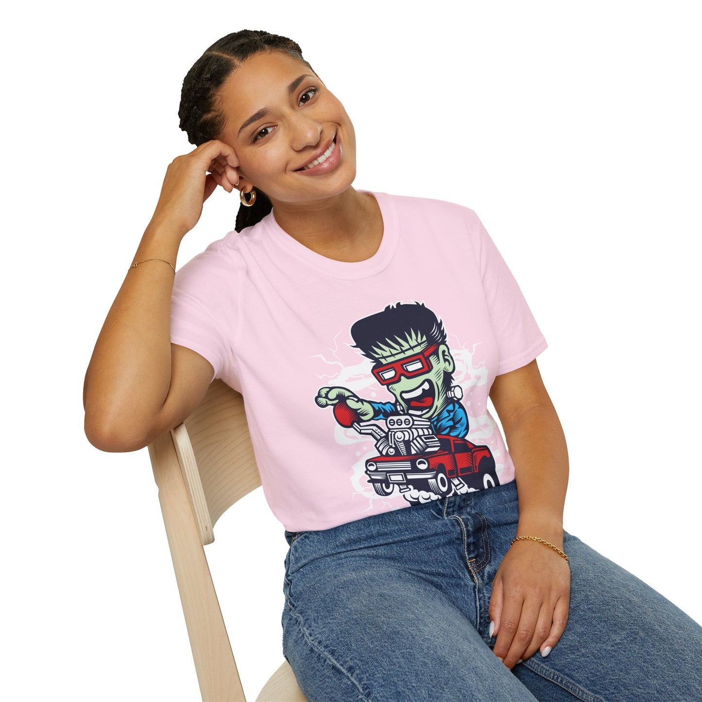 Cartoon T Shirt Animation Tee Funny Unisex Softstyle Gildan 64000 100 Percent Cotton