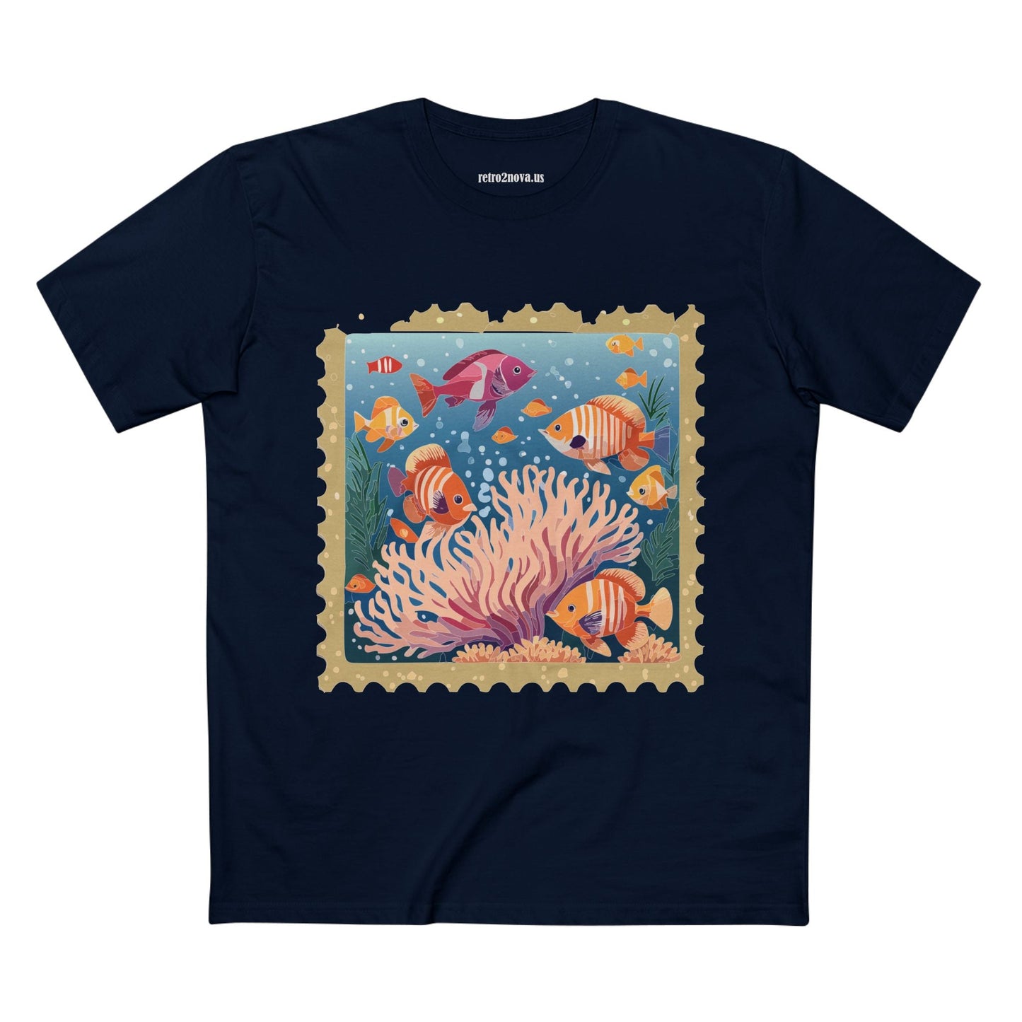 Postage Stamp Shirt Unisex Tee Art Design Premium Cotton Staple Shirt PS19 Limited Edition