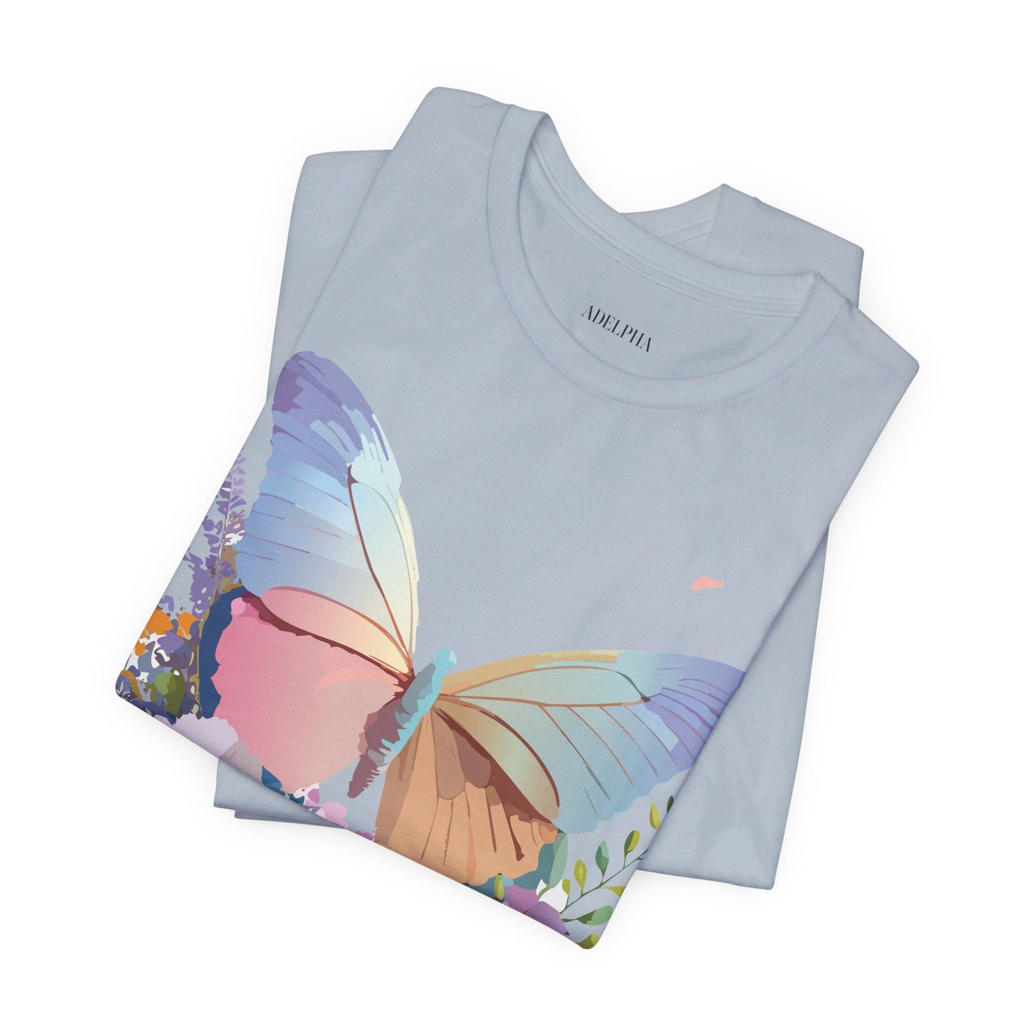 Butterfly Graphic Tee Unisex Vintage Inspired Art Design by Adelpha
