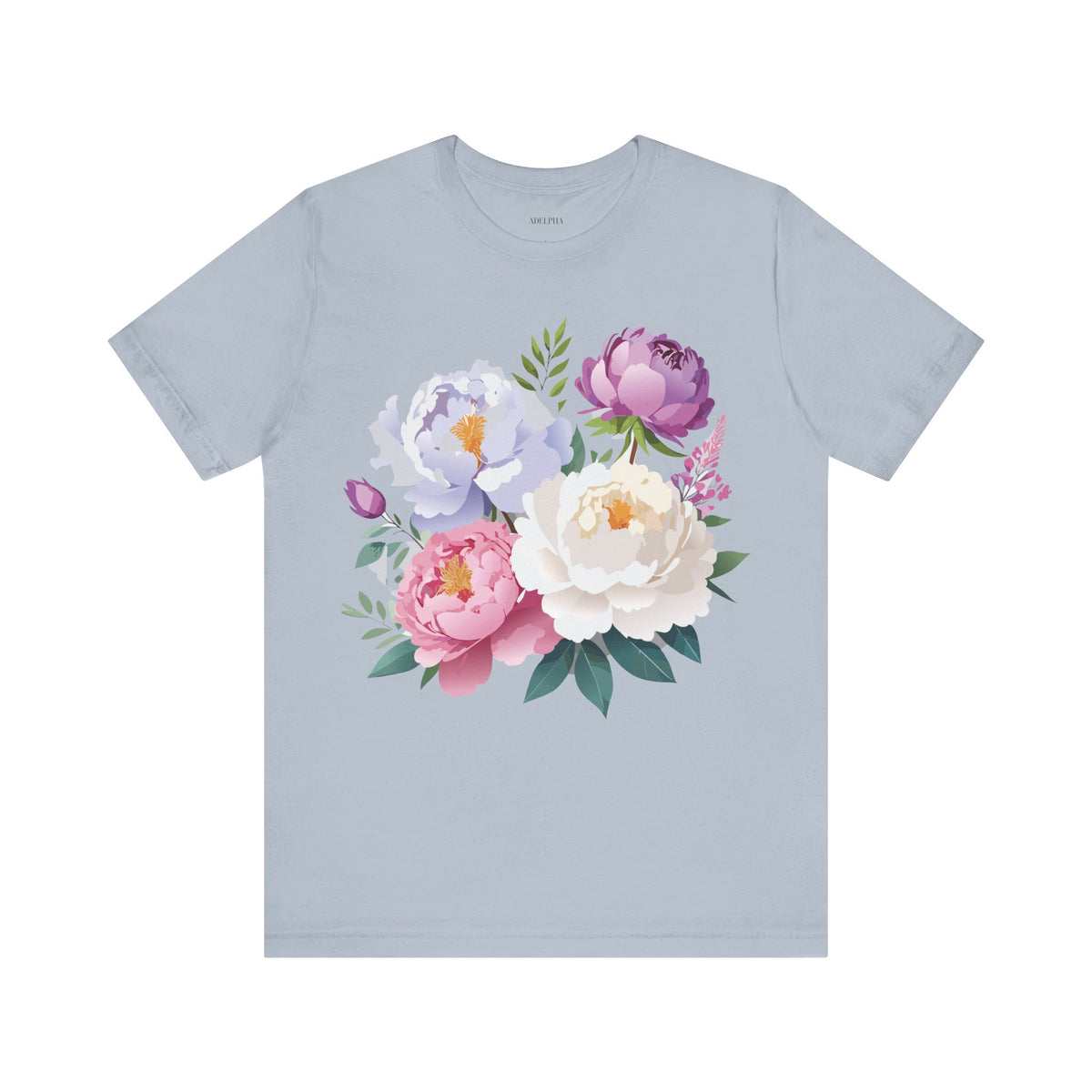 Floral Graphic Tee Shirt - Bella+Canvas Unisex 100 Cotton 30