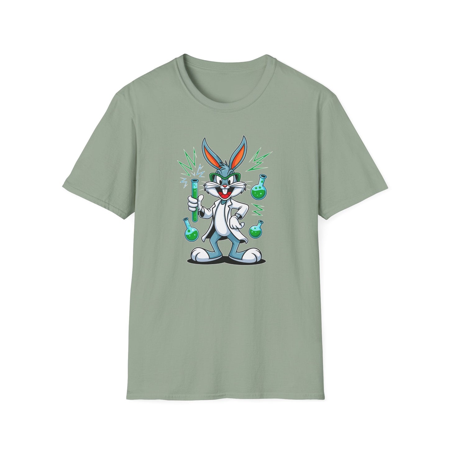 Bugs Bunny T Shirt Unisex Softstyle Cartoon Tee 100 Percent Ring Spun Cotton Graphic Artwork