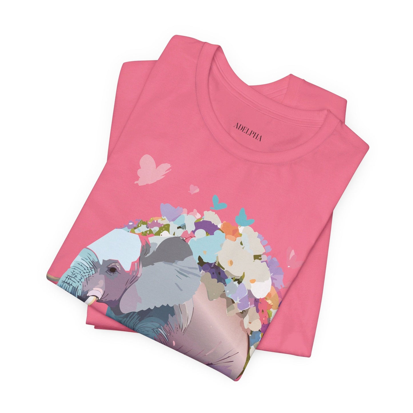 Elephant Graphic T Shirt Unisex Vintage Inspired Artwork By Adelpha Short Sleeve Tee