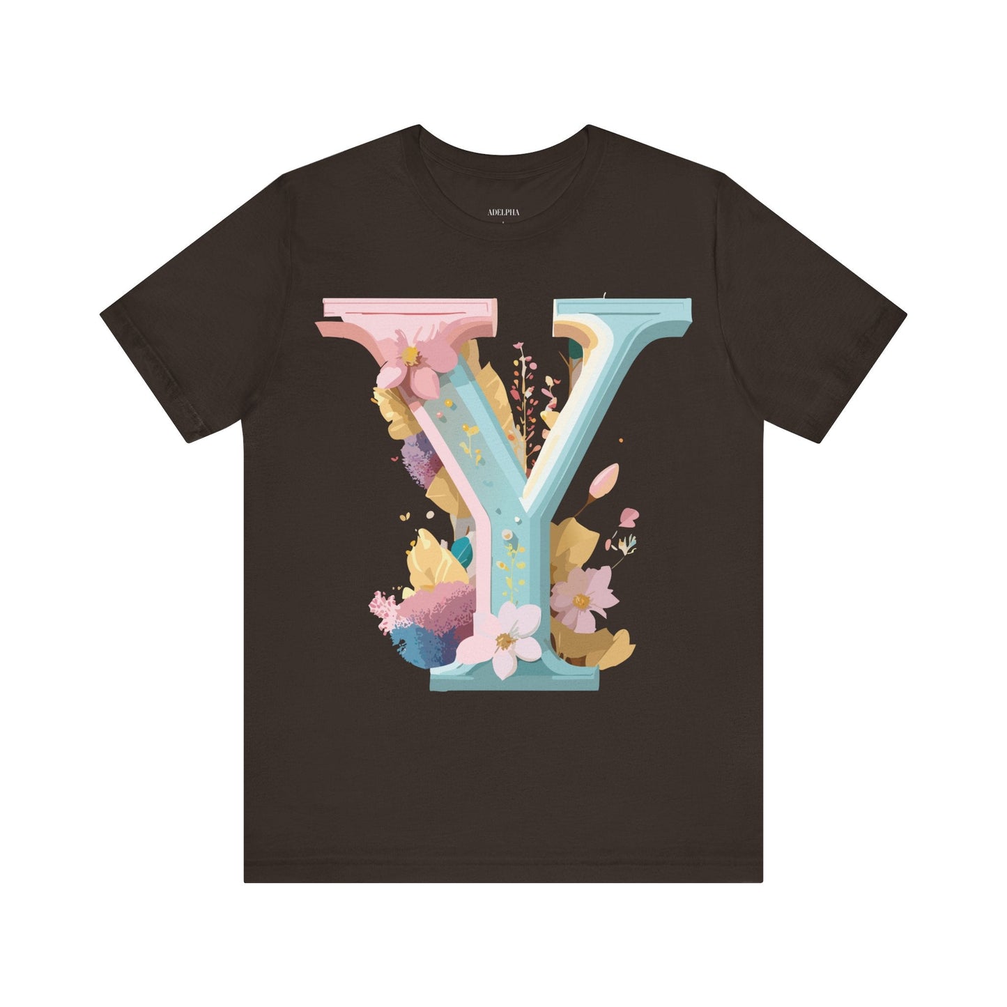 Letter Y Shirt Unisex Graphic Tee Vintage Inspired Adelpha Artwork Short Sleeve Art Design