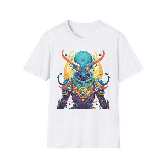 Alien T Shirt Cosmos Shirt Unisex Short Sleeve Tee With Alien Art Design Ring Spun Cotton