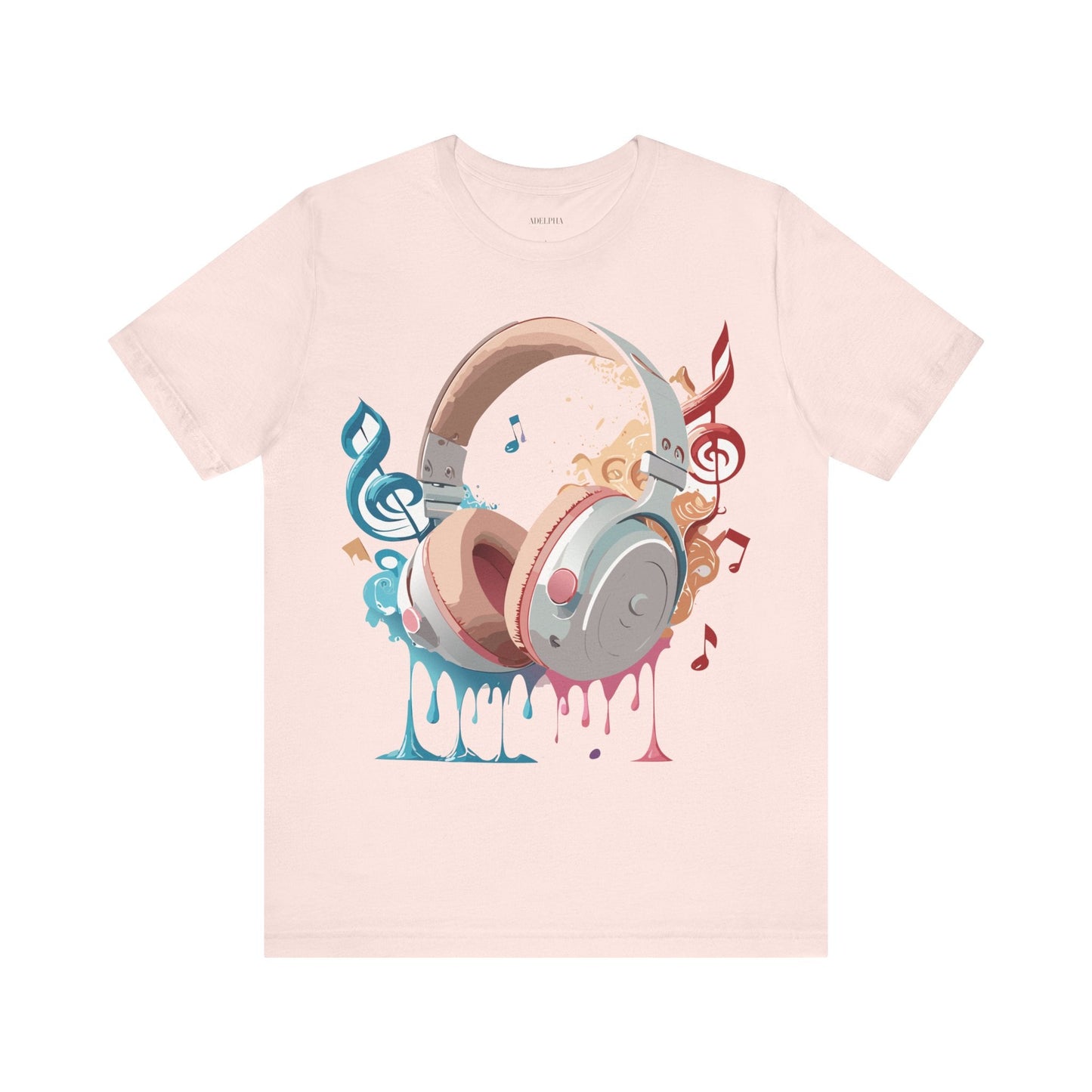 Music Graphic Unisex 100 Cotton Vintage Art with Musical Elements Tee 97
