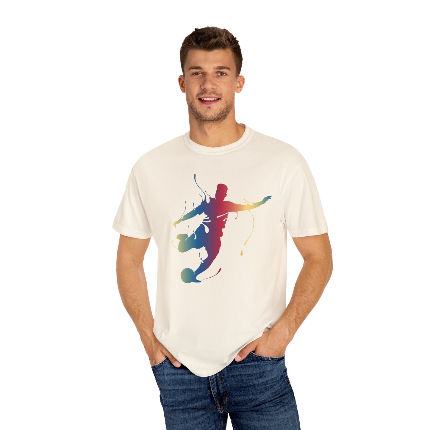 Unisex T-shirt with sports art design