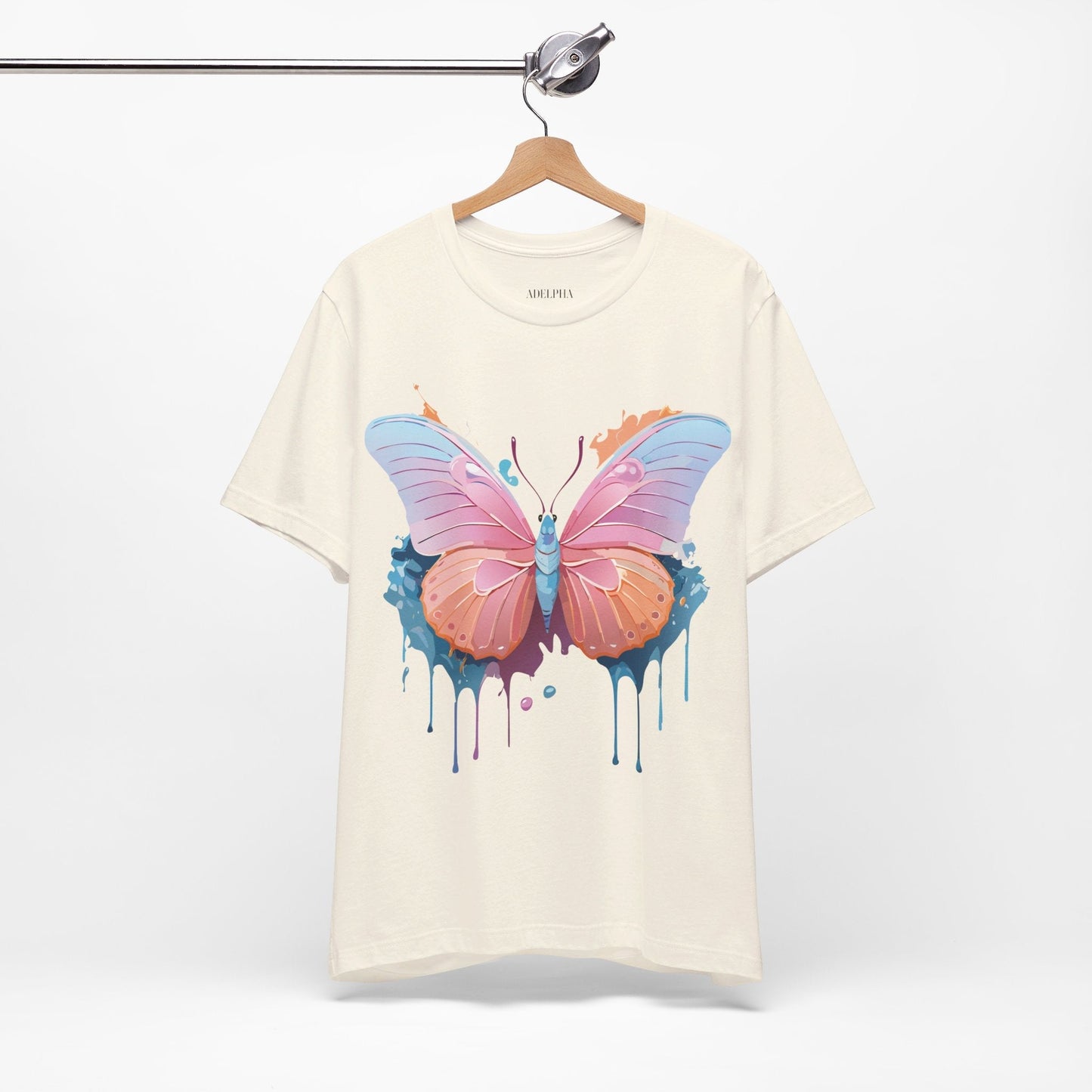 Butterfly Graphic Unisex 100 Cotton Lightweight Vintage Design Jersey Tee 89