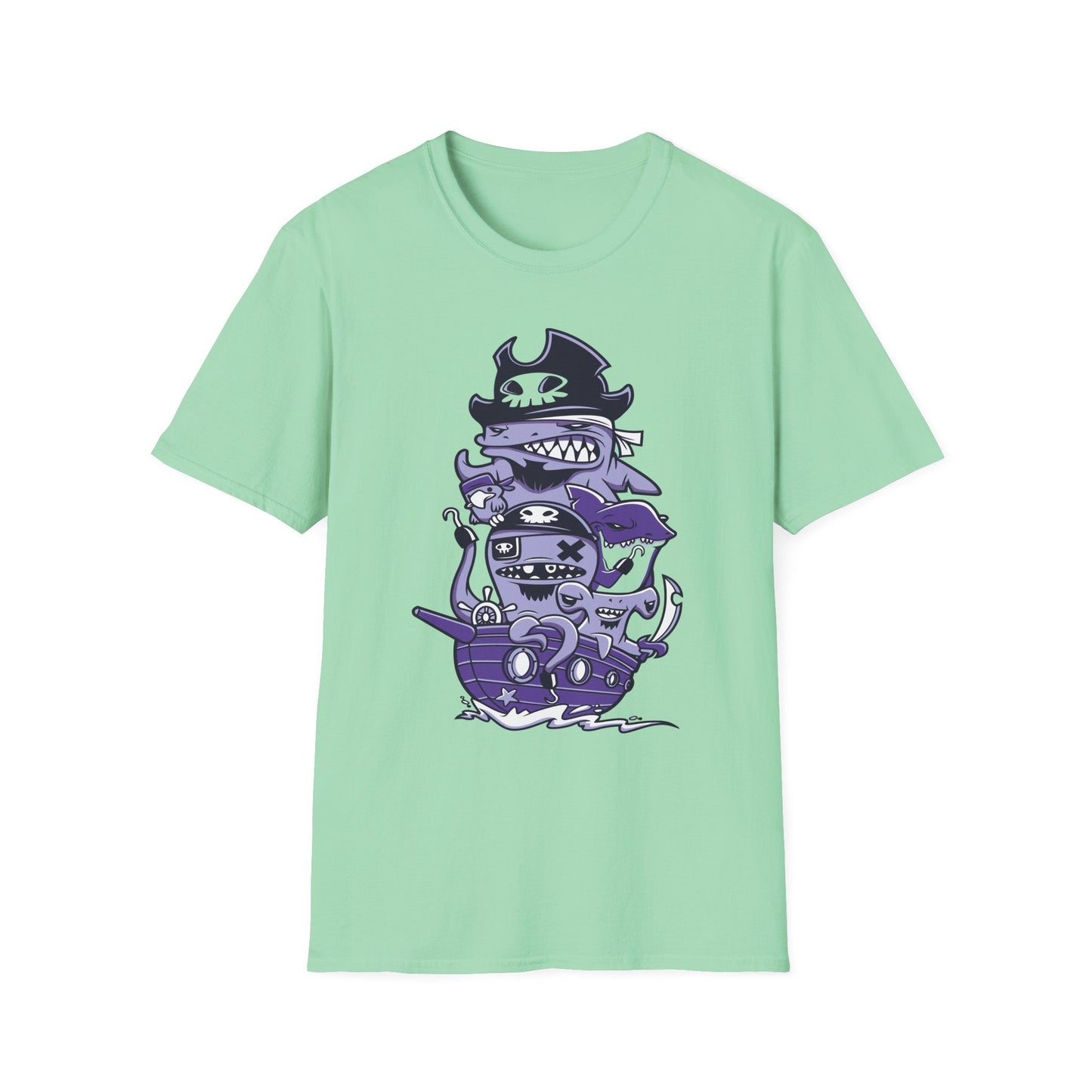 Cartoon T Shirt Animation Tee Unisex Softstyle 64000 100 Percent Ring Spun Cotton Funny Graphic Tee