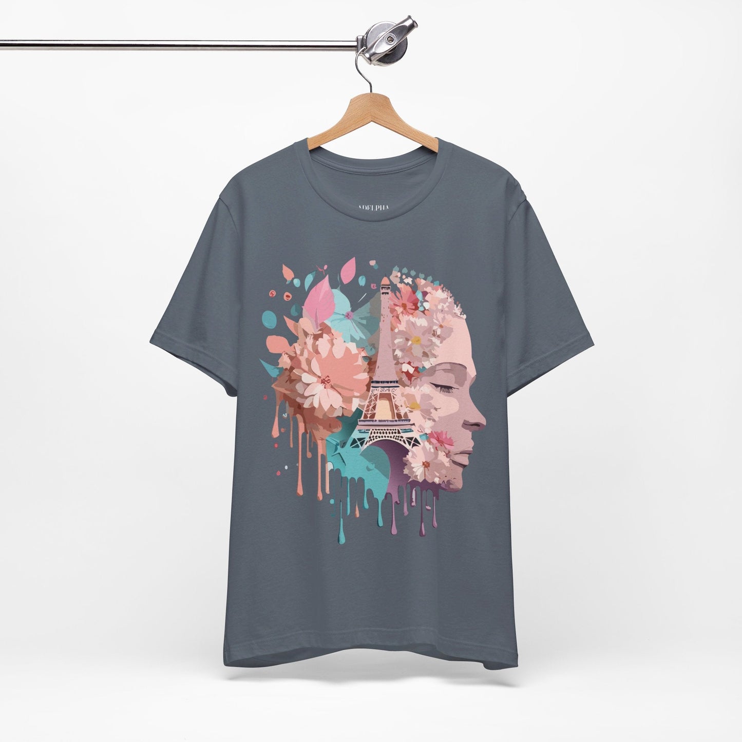 Tourist Shirt Paris Graphic Tee Unisex Jersey Short Sleeve Premium Vintage Inspired Adelpha Artwork