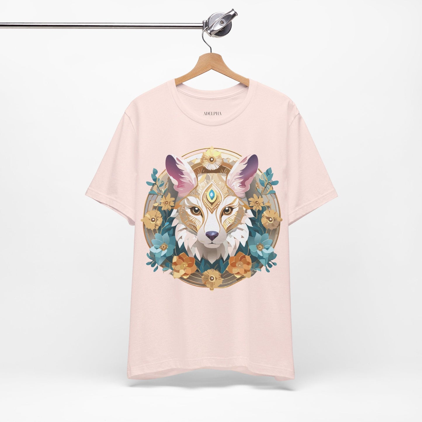 Medallion Graphic Unisex 100 Cotton Vintage Animal Medal Artwork Tee 84