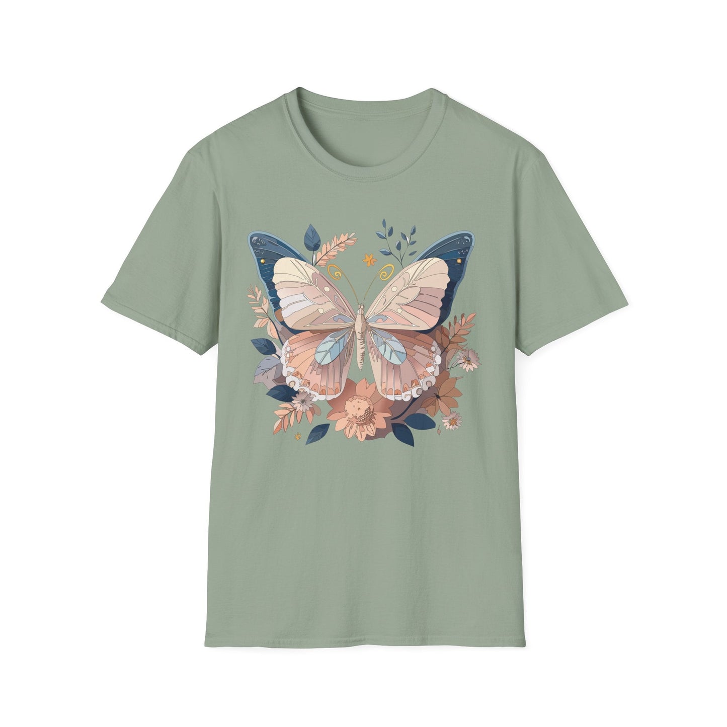 Monarch Butterfly Shirt Unisex Softstyle T Shirt 100 Percent Ring Spun Cotton Gildan 64000