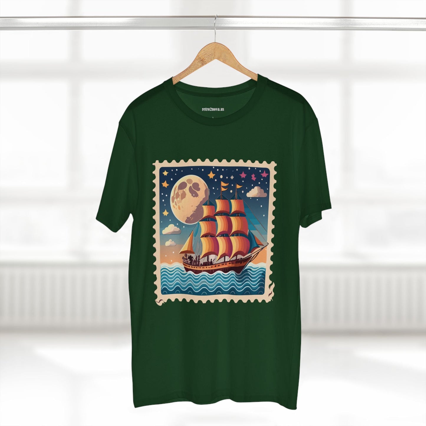 Stamp Shirt Postage Stamp Shirt PS 42 Unisex Premium Cotton Tee With Original Art Design Retro2Nova