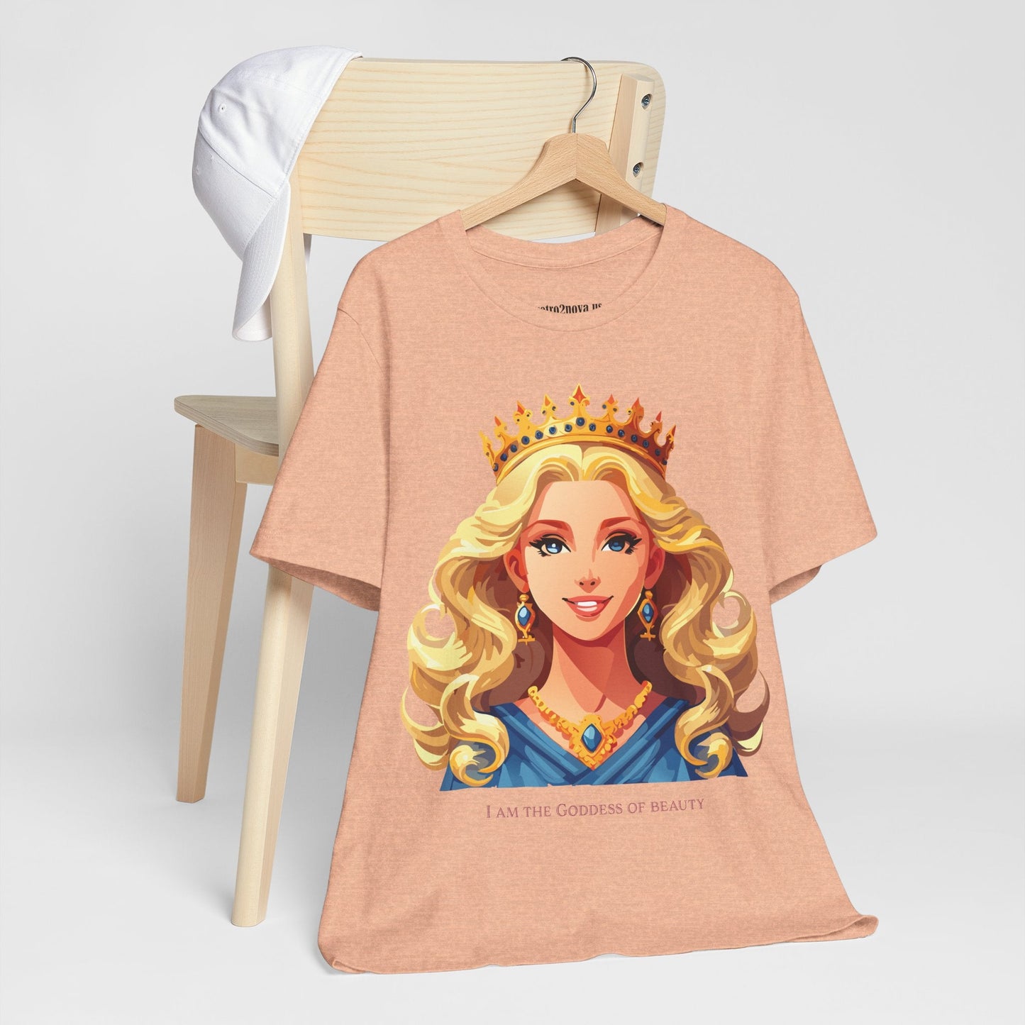 Goddess Shirt Graphic Tee Unisex Cotton Short Sleeve With Original Retro2Nova Art