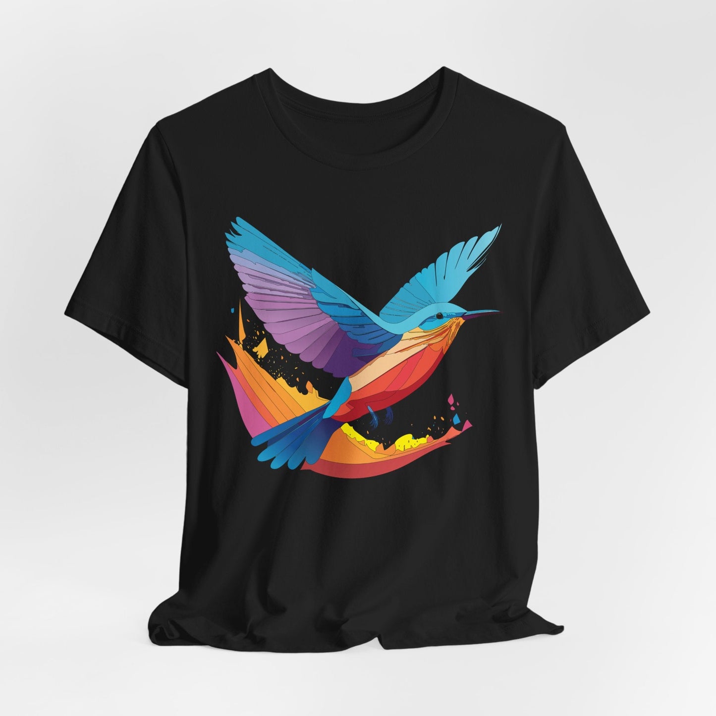 Unisex Animal Shirt Art Design Tee With Wild Animals Print Soft Comfortable Short Sleeve Tee