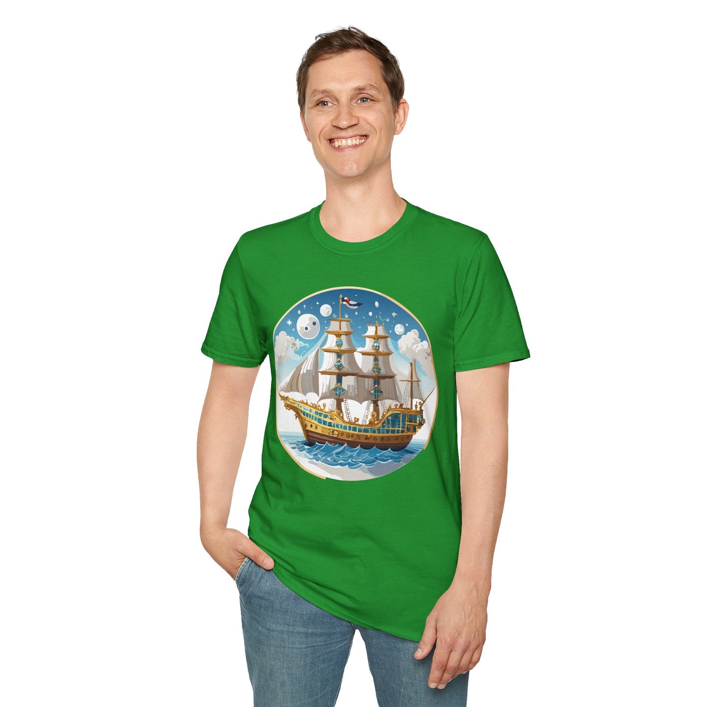 Ship T Shirts Frigate T Shirts Vessel Tee Shirt Unisex Softstyle 100 Percent Ring Spun Cotton Tee
