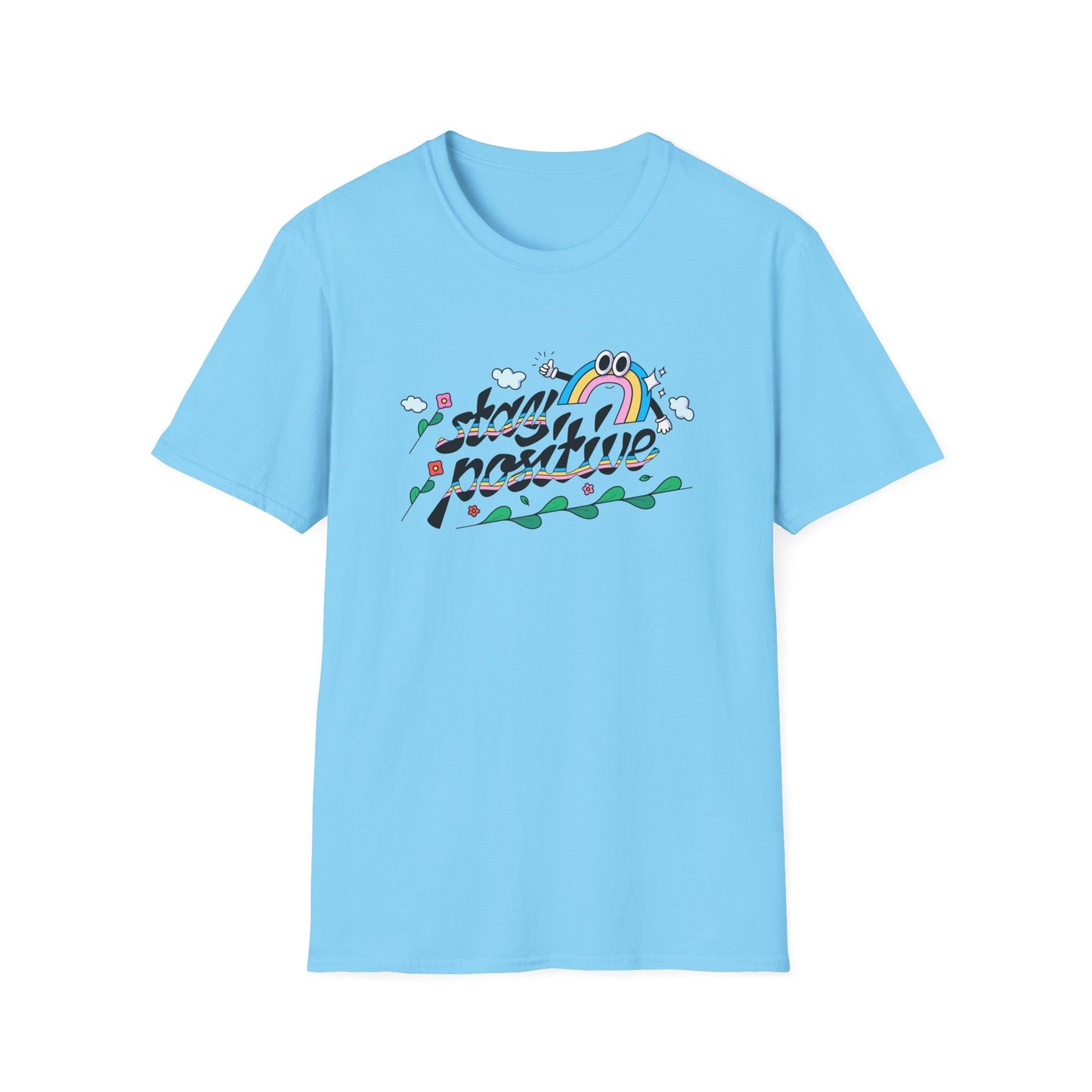 Positive Slogan T Shirts Unisex Softstyle Tee With Positive Words And Good Quotes Gildan 64000