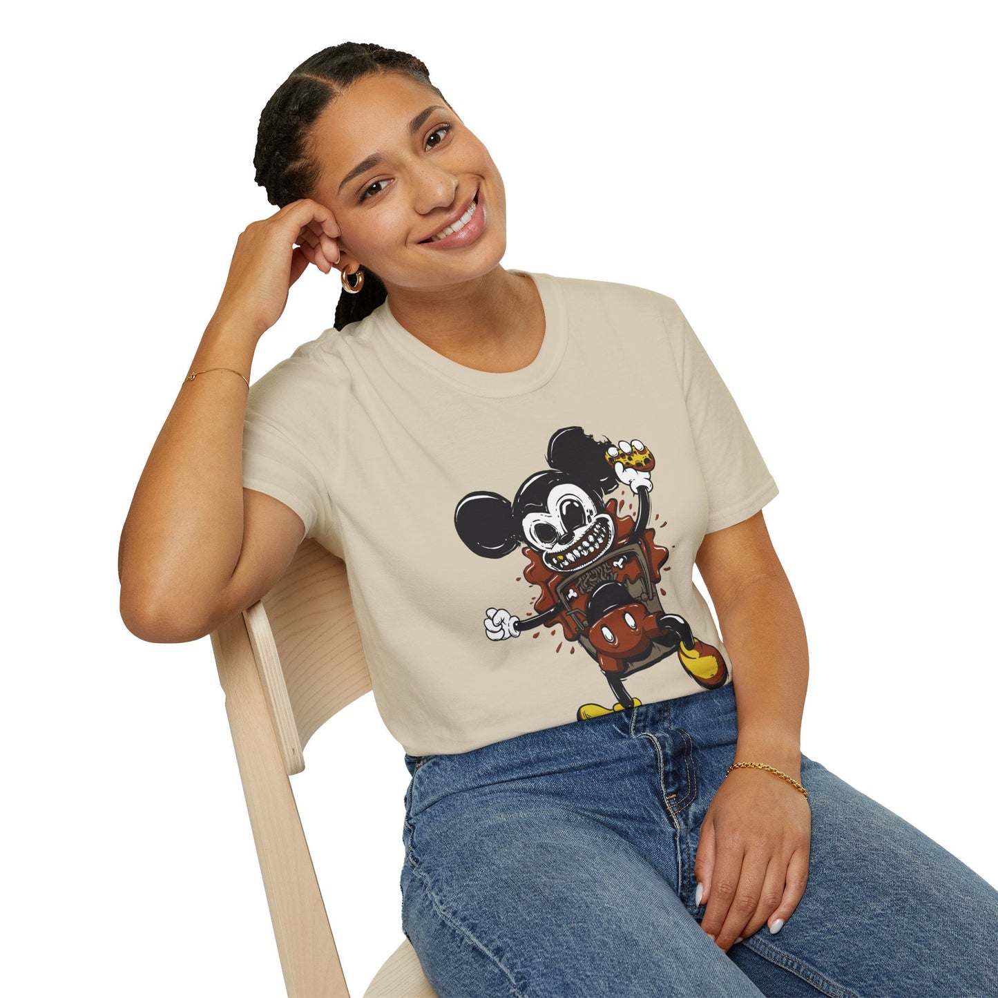 Cartoon T Shirt Animation Tee Unisex Gildan Softstyle 64000 100 Percent Cotton Comfort