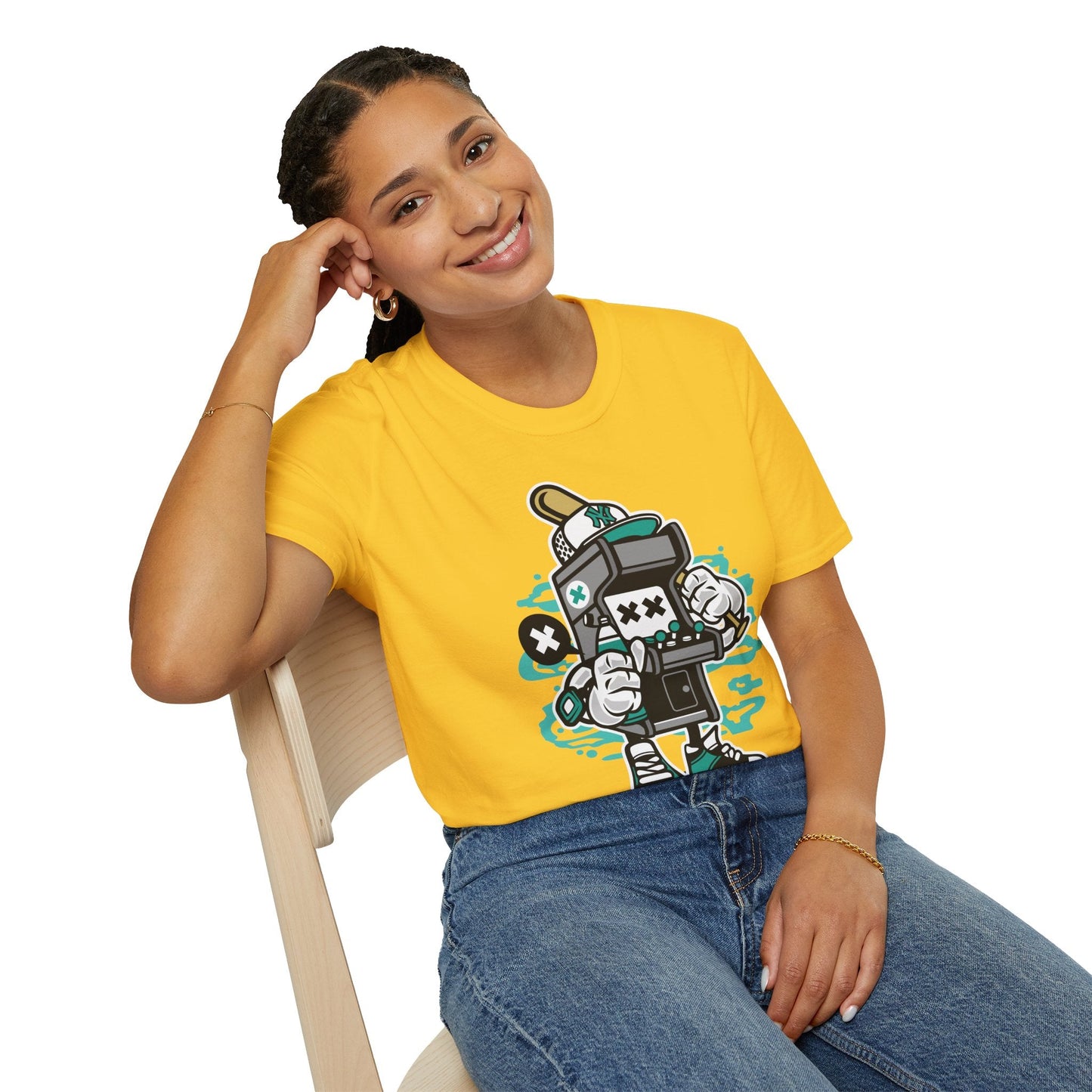 Unisex Gildan Softstyle Cartoon T Shirt Animation Design Funny Tee Ring Spun Cotton