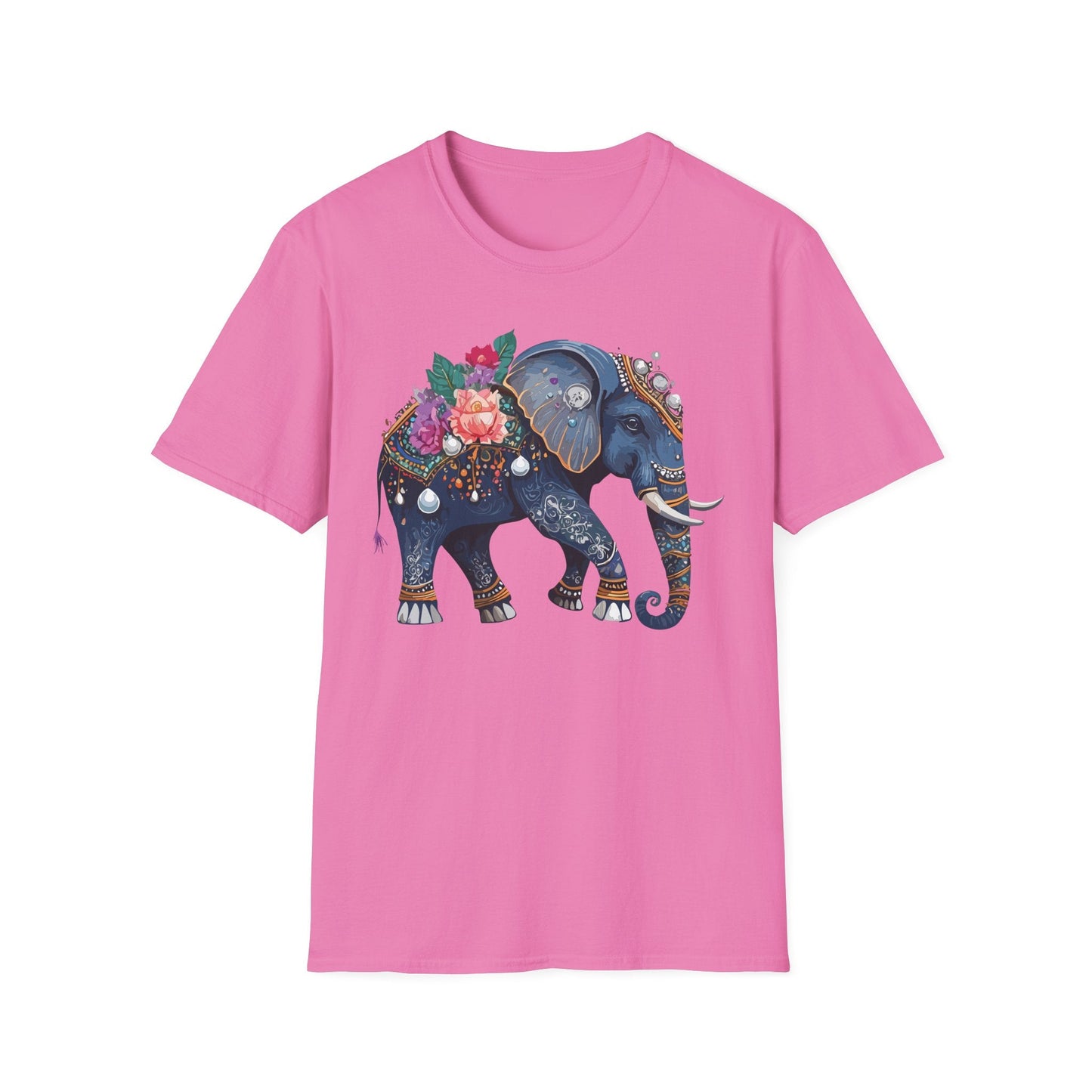 Elephant T Shirt Unisex Softstyle Tee Gildan 64000 100 Percent Cotton Comfort Everyday