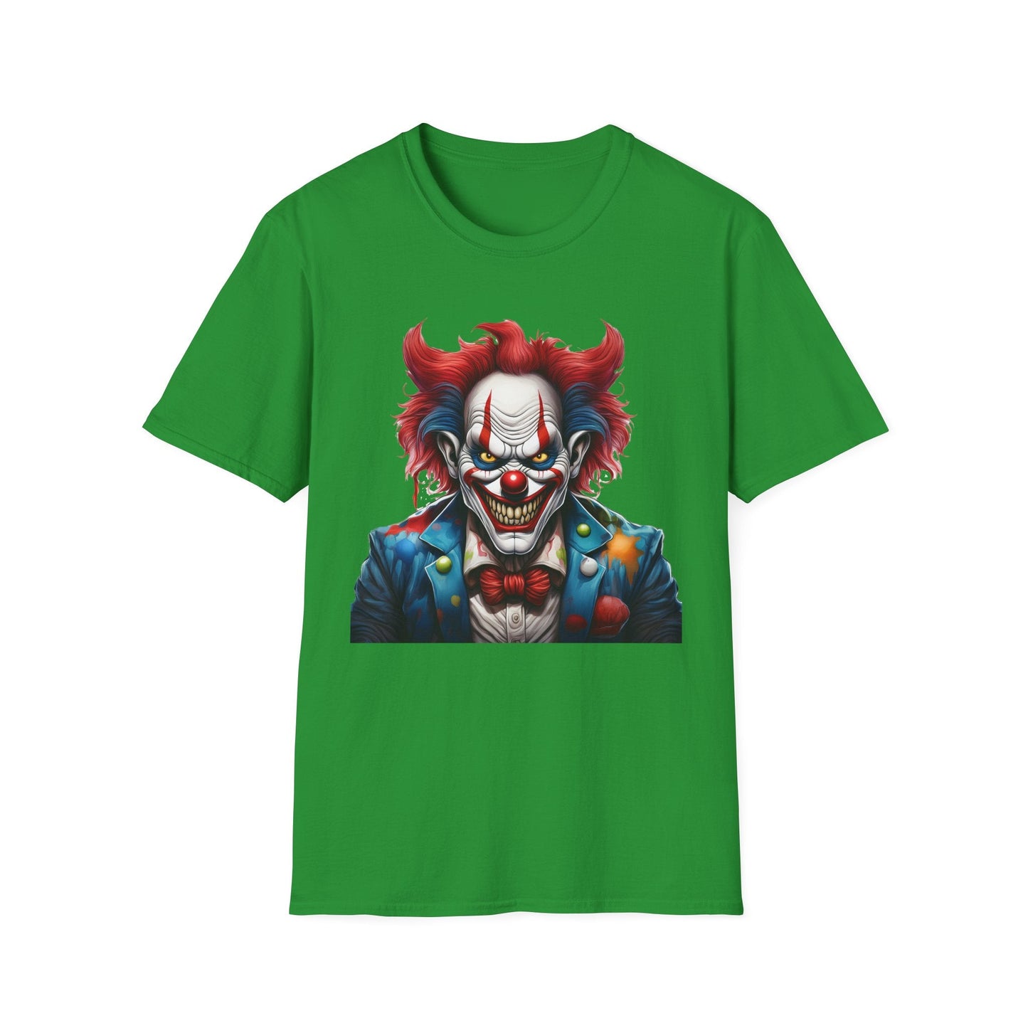 Unisex Clown Shirt With Funny Man Circus Print Tee Gildan Softstyle 64000 Classic Comfort Wear