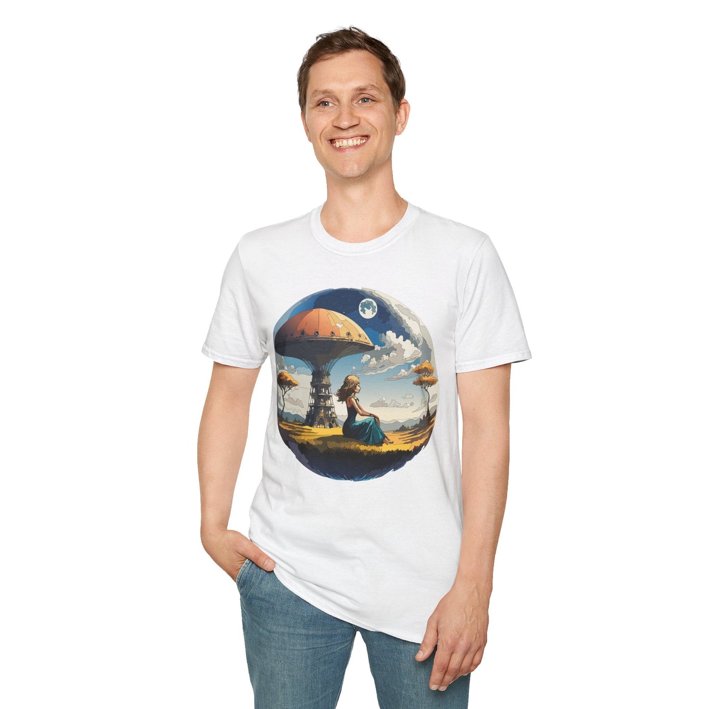 Womens Graphic T Shirts Art Design Shirt Softstyle Short Sleeve Cotton Tee Premium Quality