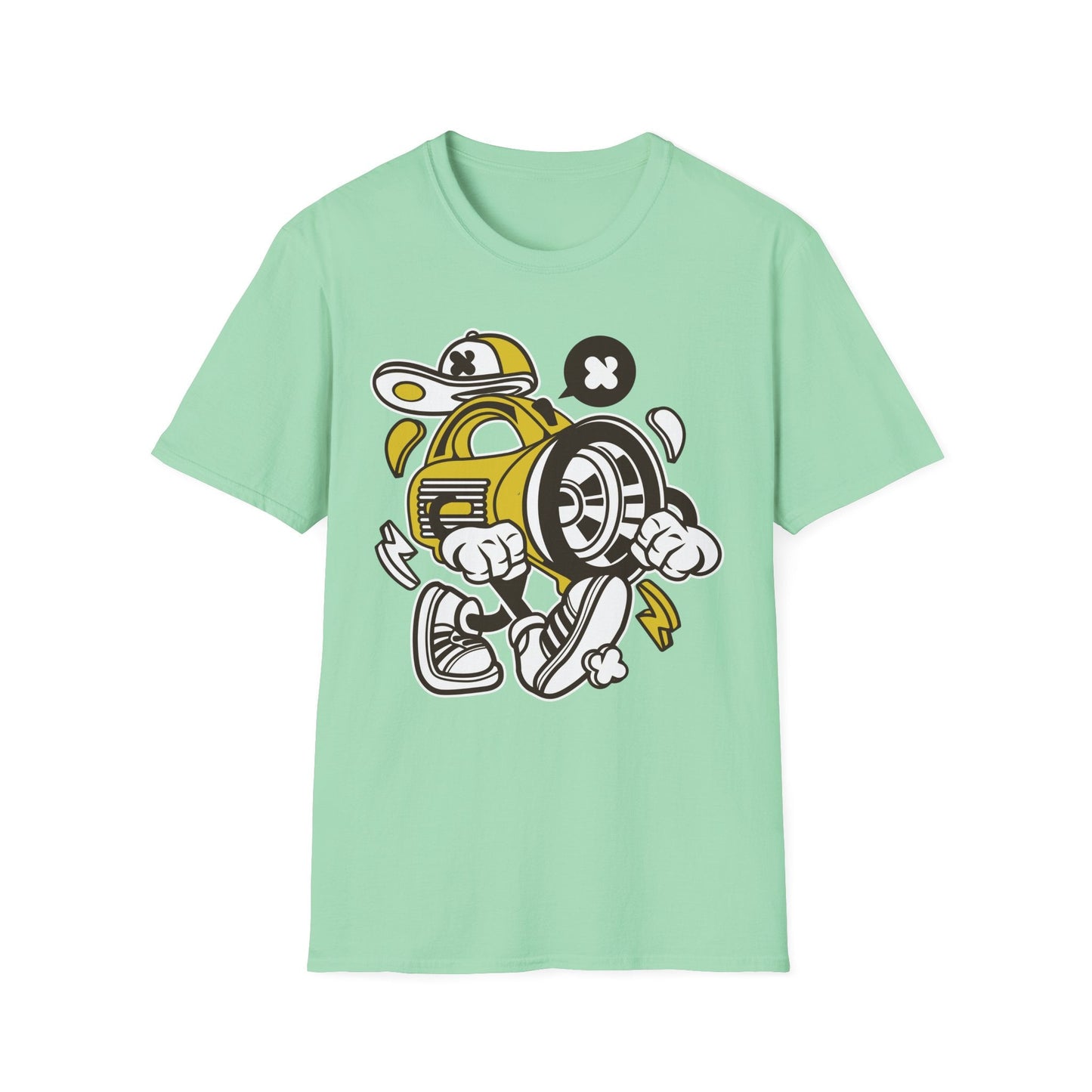 Cartoon T Shirt Animation Tee Funny Tee Unisex Softstyle Cotton Tee Gildan 64000