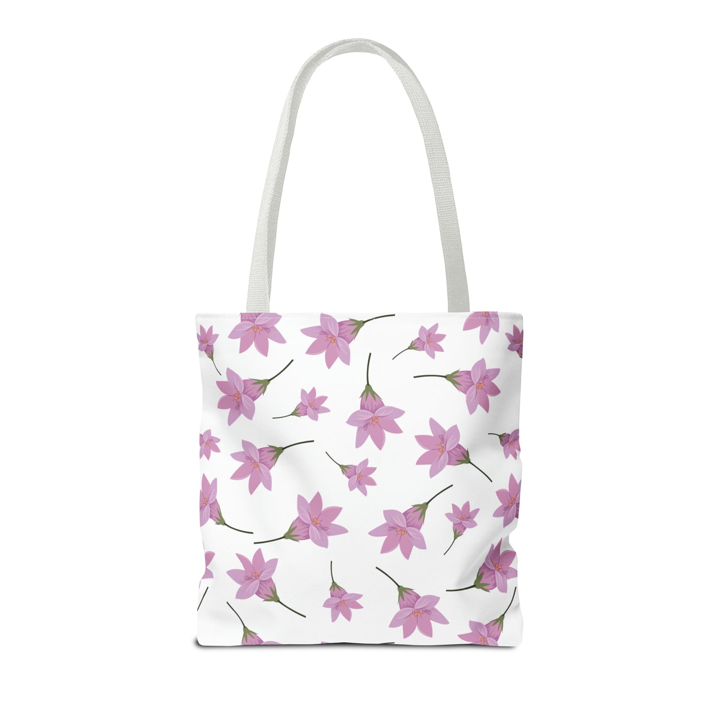 Canvastasche mit floralen Prints 