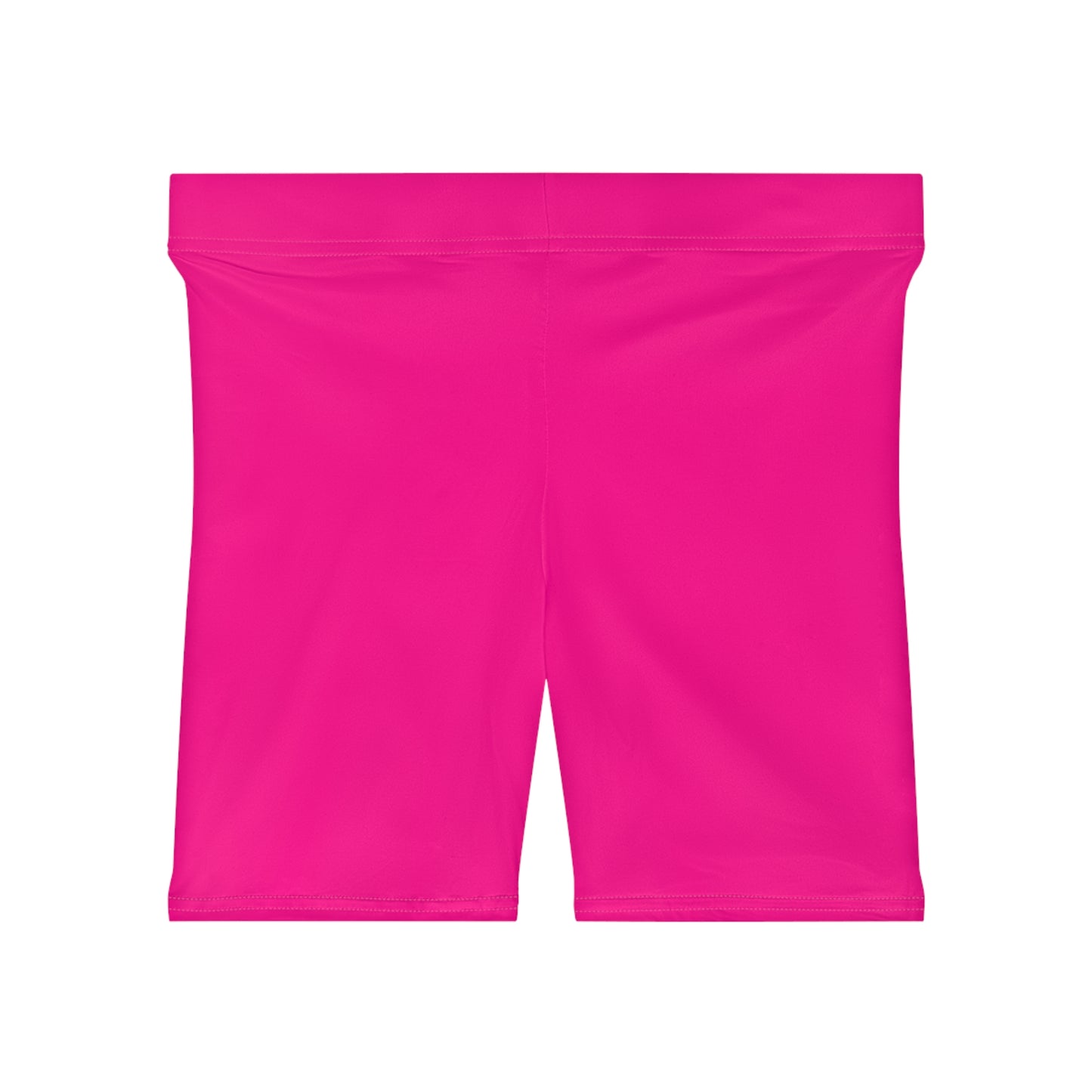 Barbie Pink Biker Shorts Women's Brushed Faux Suede Poly-Spandex Athletic Short XS-2XL