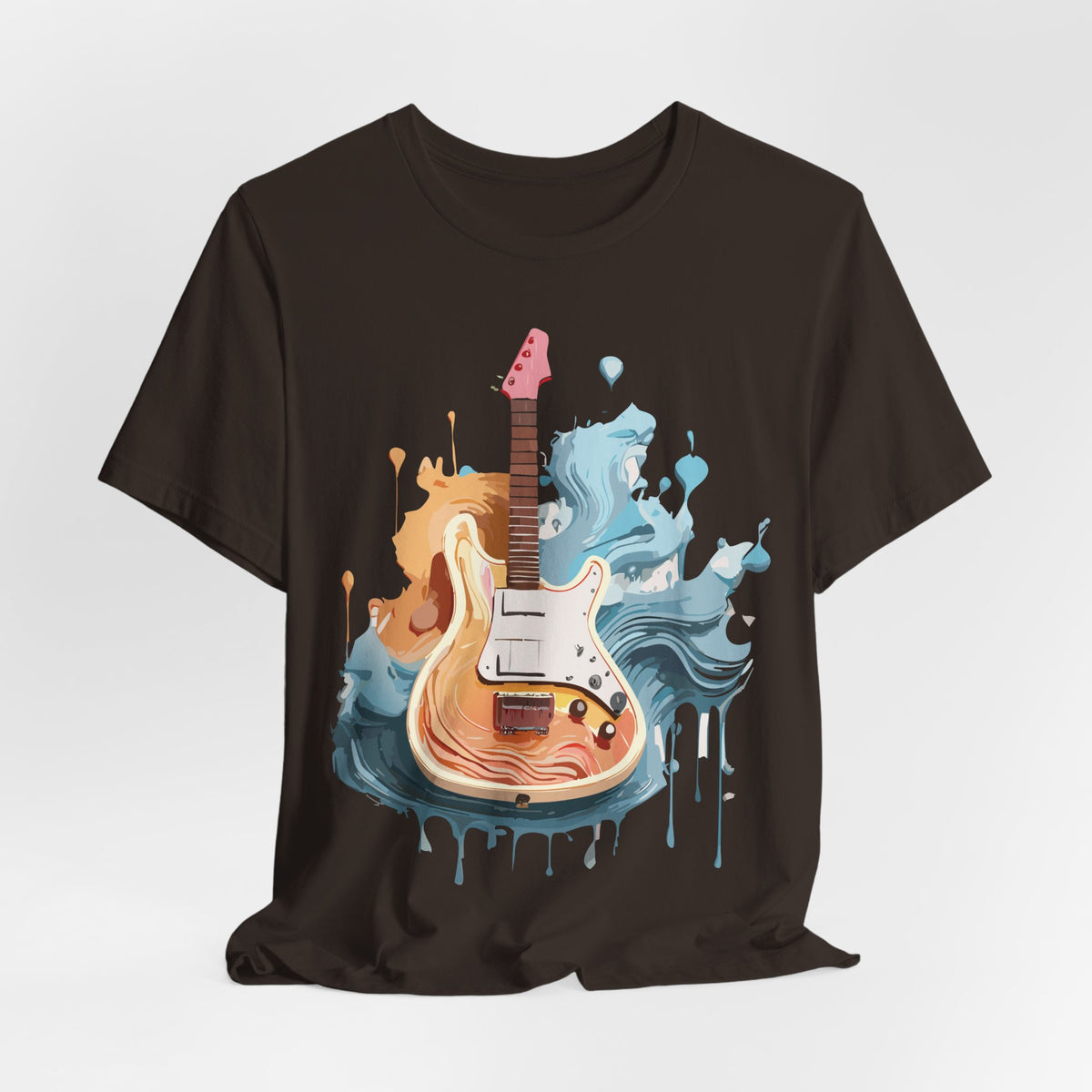 Music Graphic Unisex Cotton Bella+Canvas Tee with Art Design n160