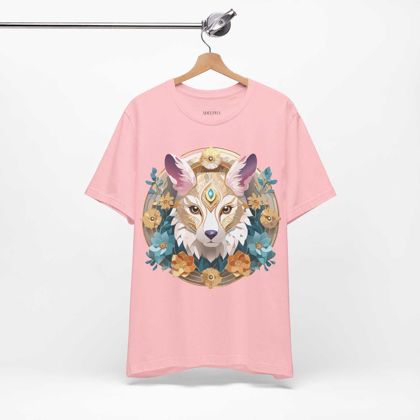 Medallion Graphic Unisex 100 Cotton Vintage Animal Medal Artwork Tee 84