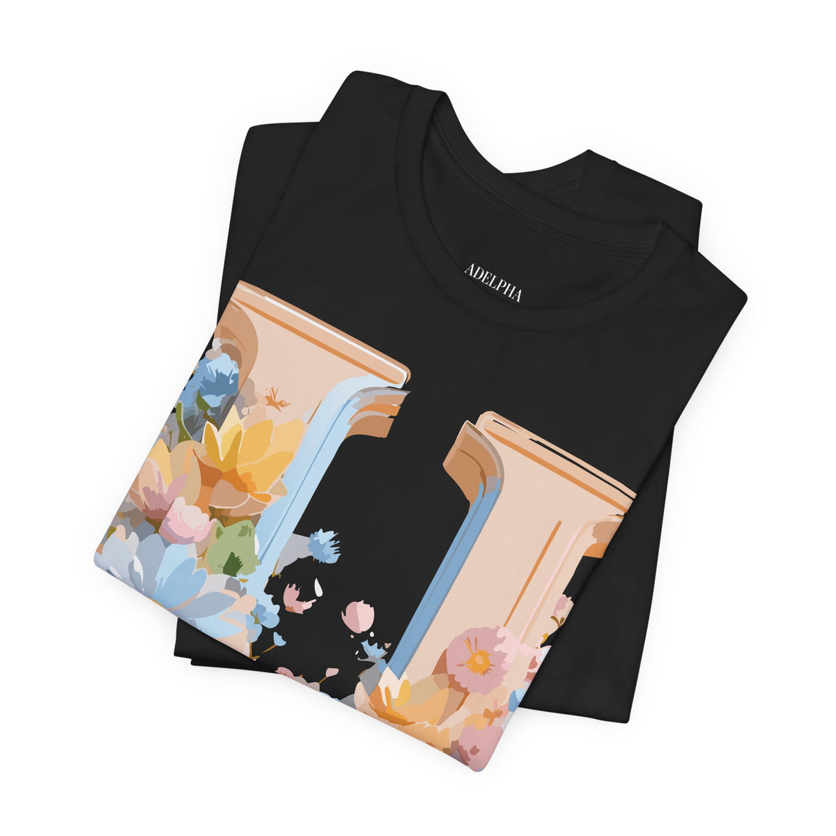Letter U Graphic Unisex Cotton Bella+Canvas Tee with Art Letter Design