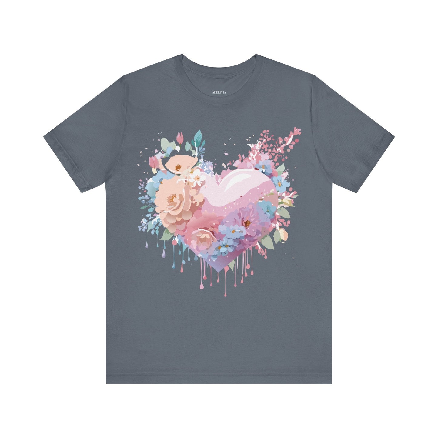 Adelpha Unisex Graphic Tee Valentine Shirts Vintage Inspired Artwork Short Sleeve Jersey