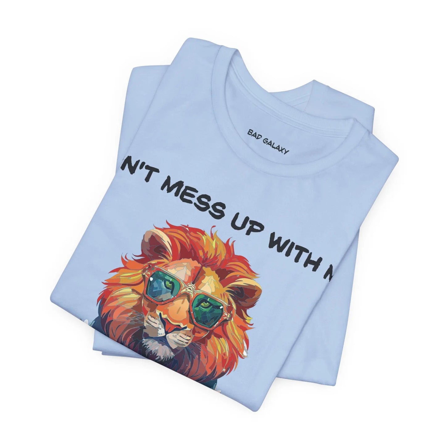 Bad Galaxy Animal T Shirt Made To Order 100 Percent Cotton Tee With Eco Friendly Inks Designed In US