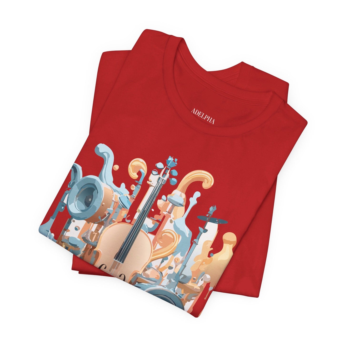 Adelpha Music Graphic T Shirt Unisex Jersey Short Sleeve Vintage Inspired Art Tee