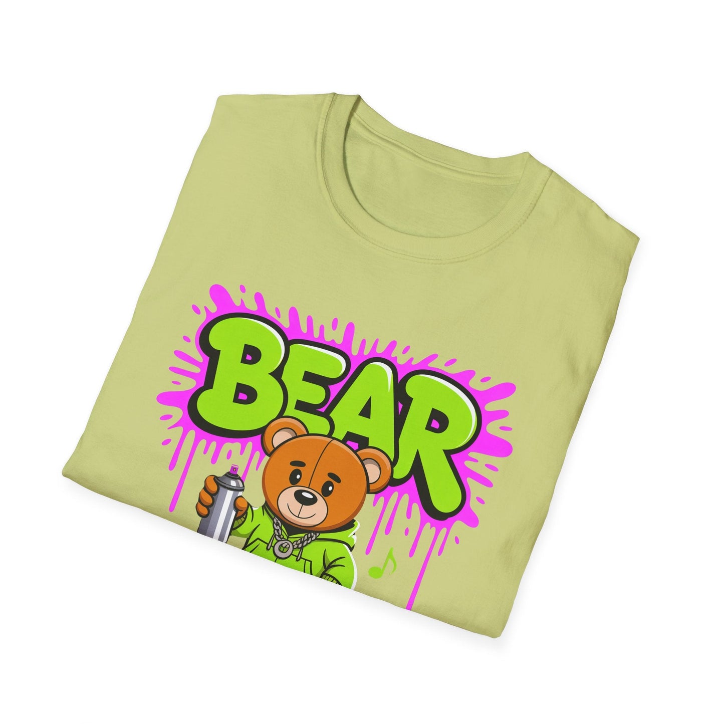 Unisex Cartoon T Shirt With Funny Animals Print Gildan Softstyle 64000 Tee Comfortable Everyday Wear