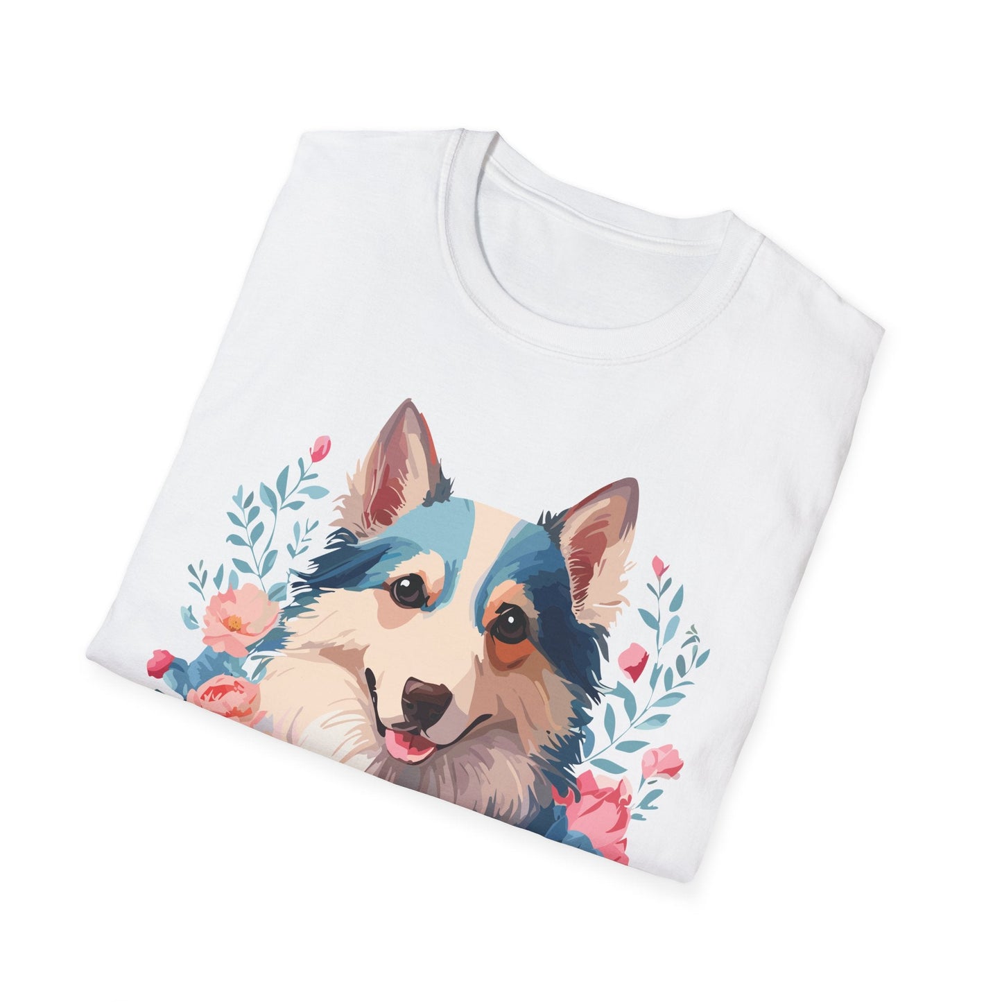 Dog Shirt Unisex Animal Tee Softstyle Cotton Lightweight Breathable