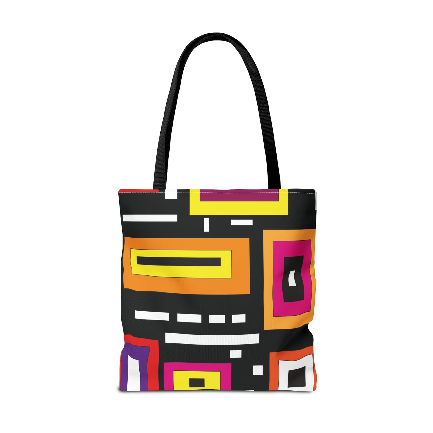 Bolsa de lona con estampados abstractos 