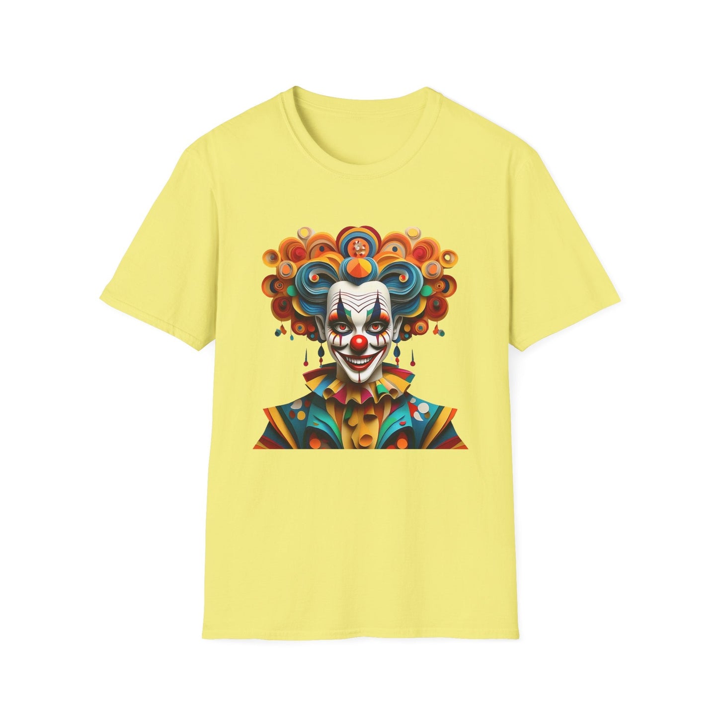 Unisex Clown T Shirt Funny Man Circus Shirt Softstyle Gildan 64000 Short Sleeve Tee
