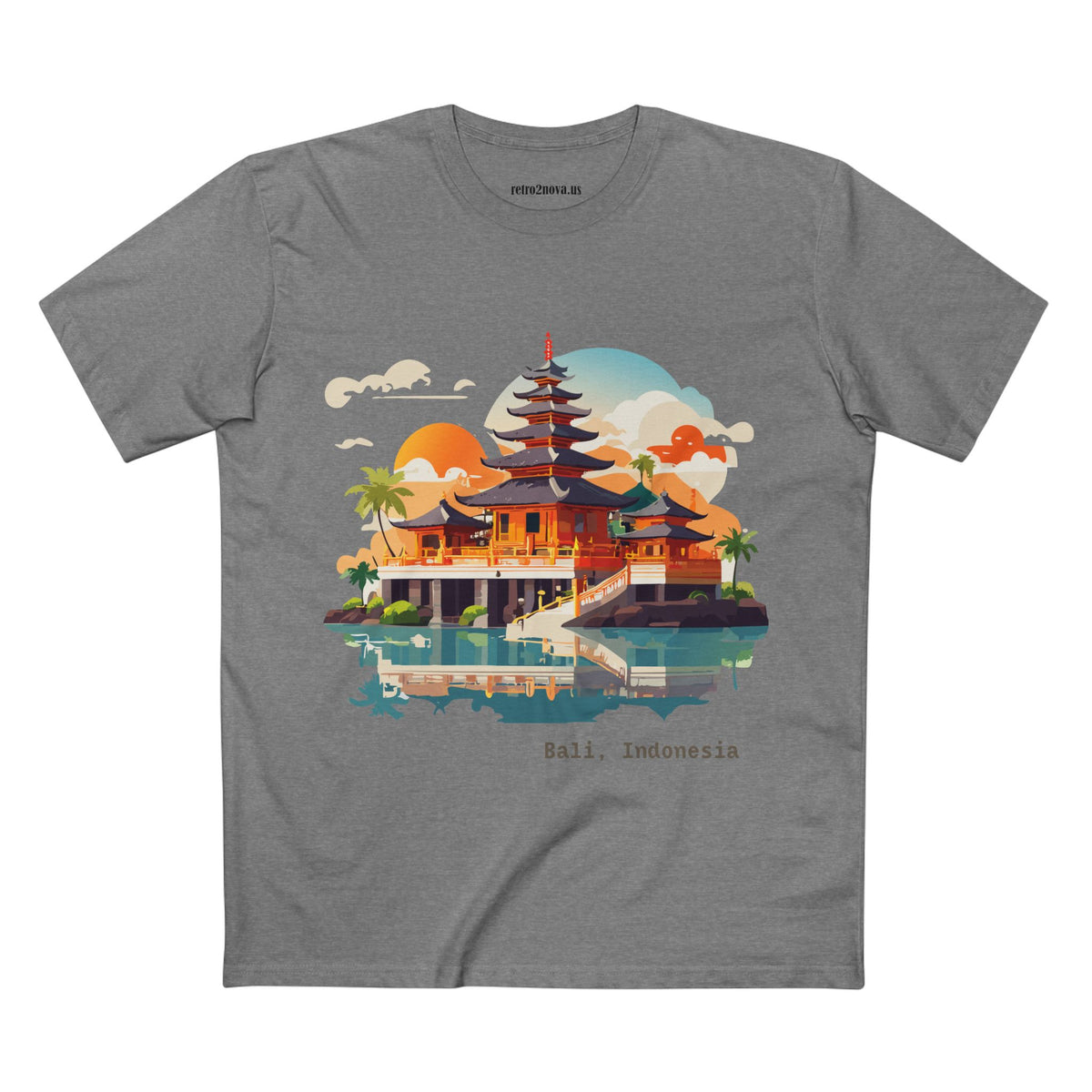 Bali Temple Illustration T-Shirt | Bali Indonesia Travel Tee
