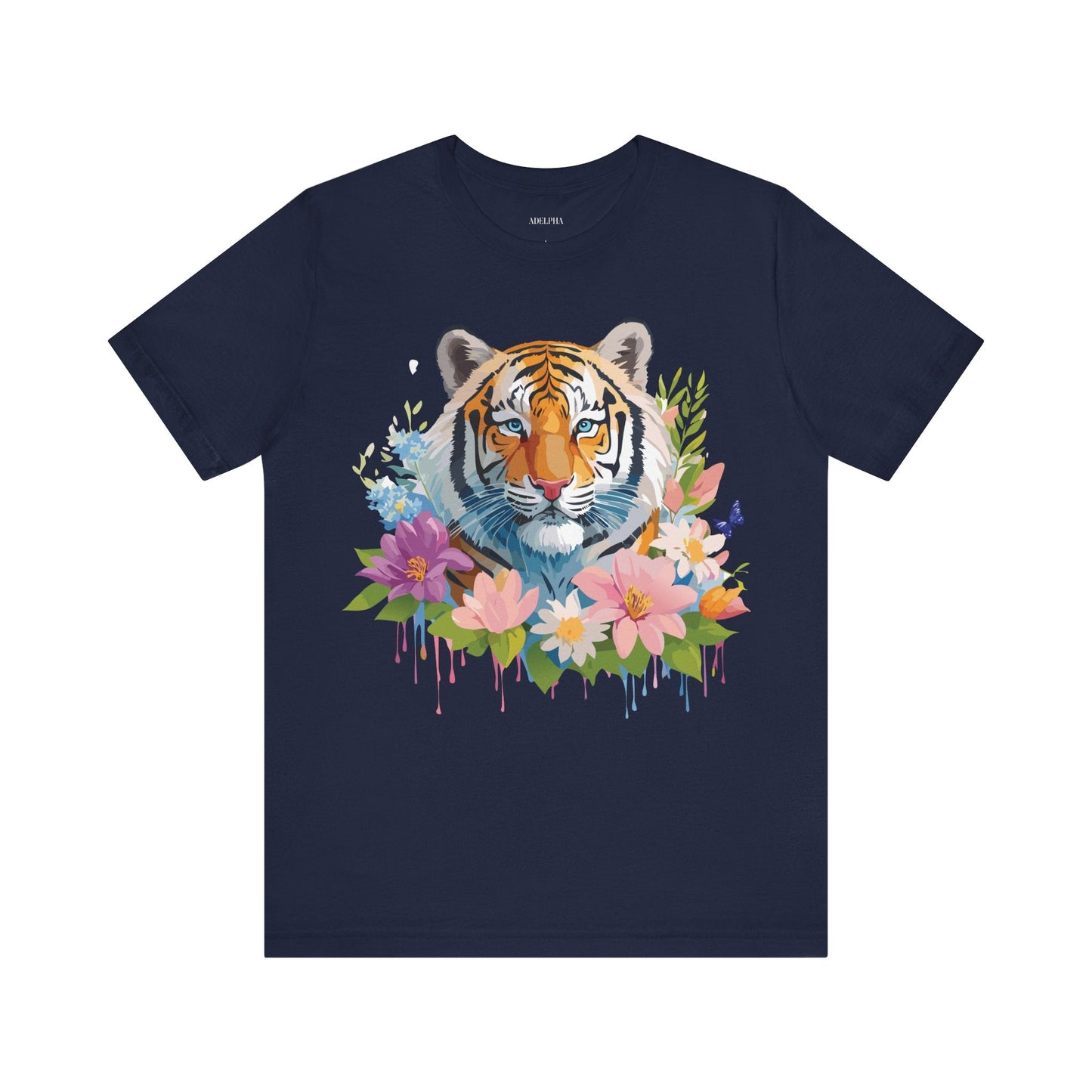 Tiger Graphic Tee Unisex Vintage Inspired Shirt By Adelpha Premium Short Sleeve Edition