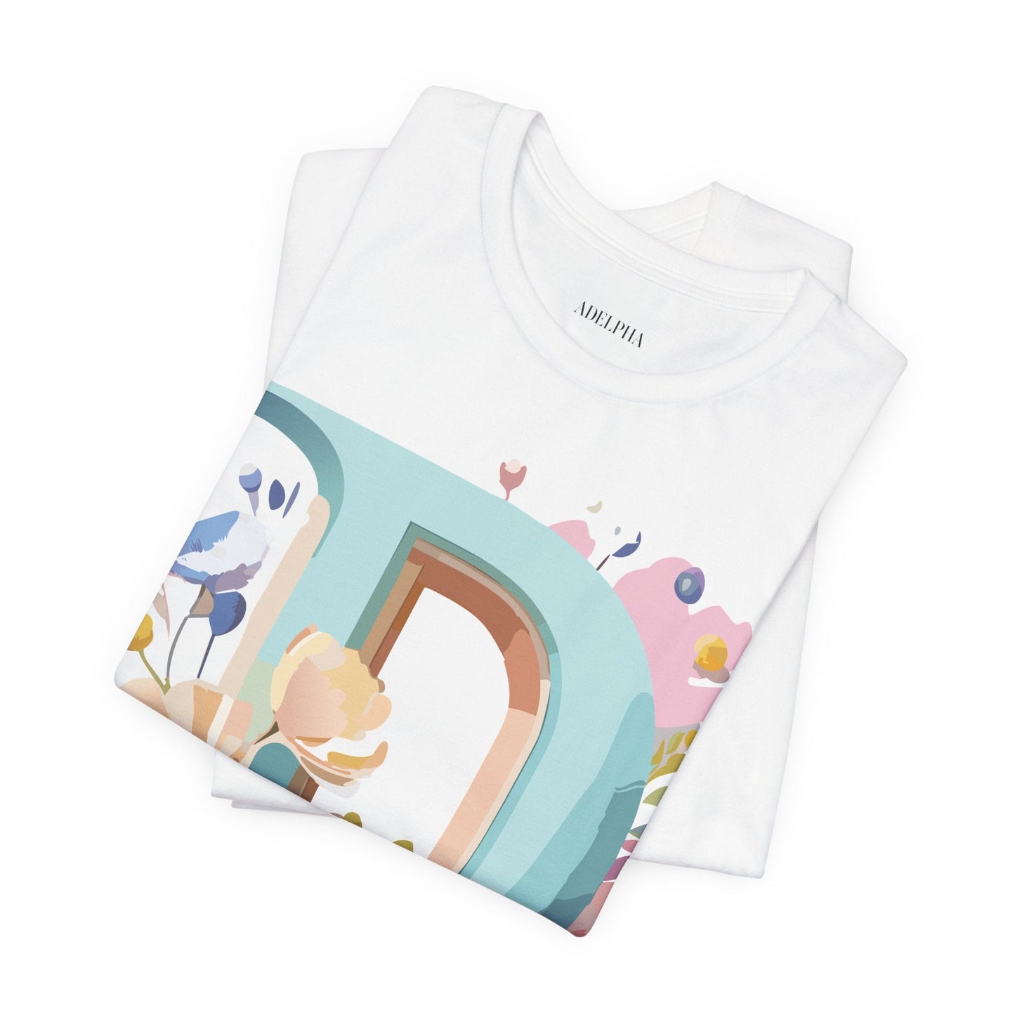 Letter D Shirt Graphic Tee Unisex Vintage Inspired Art Design Adelpha Premium Collection