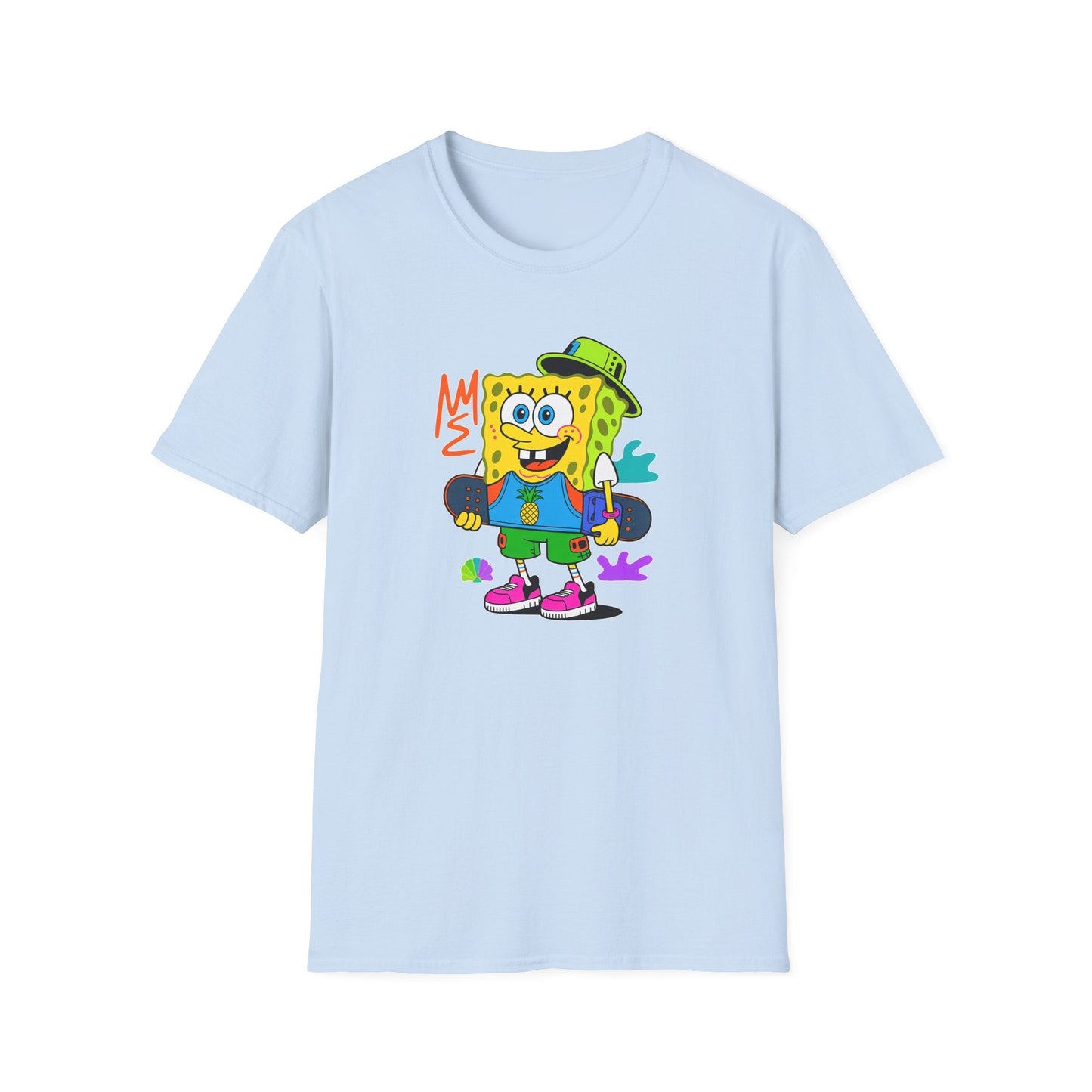 Unisex Cartoon T Shirt With Animals Animation Tee Softstyle Gildan 64000 Cotton Fabric