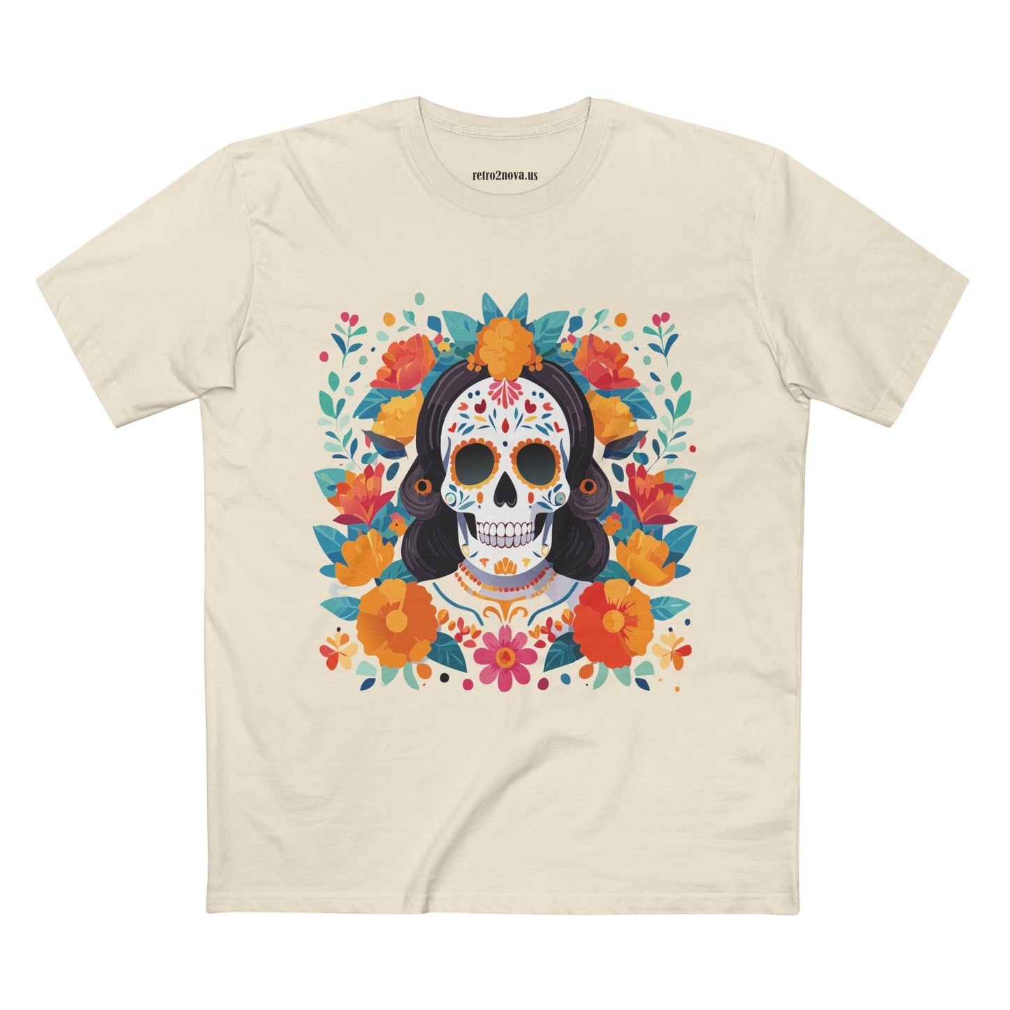 Retro2Nova Skull Shirt Unisex Skeleton Tee Premium Cotton Art Collection Design Edition