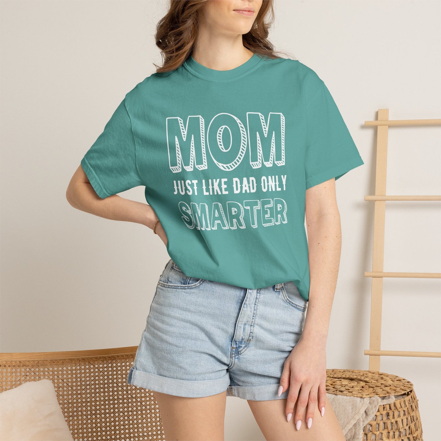 Mom T-shirt Mother's Day Mama Tee Unisex Comfort Colors Garment-Dyed Cotton h35