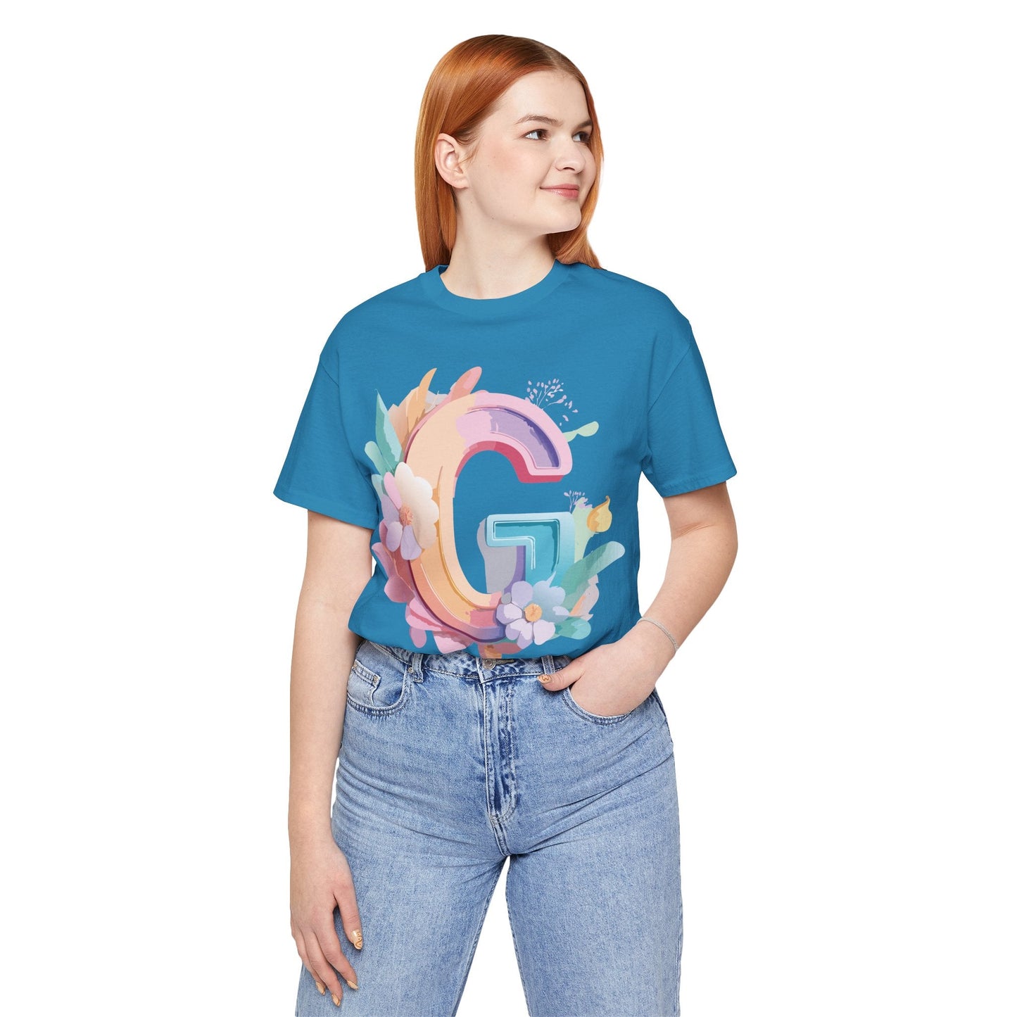 Letter G Shirt Unisex Graphic Tee by Adelpha Vintage Inspired Artwork for Everyday Style