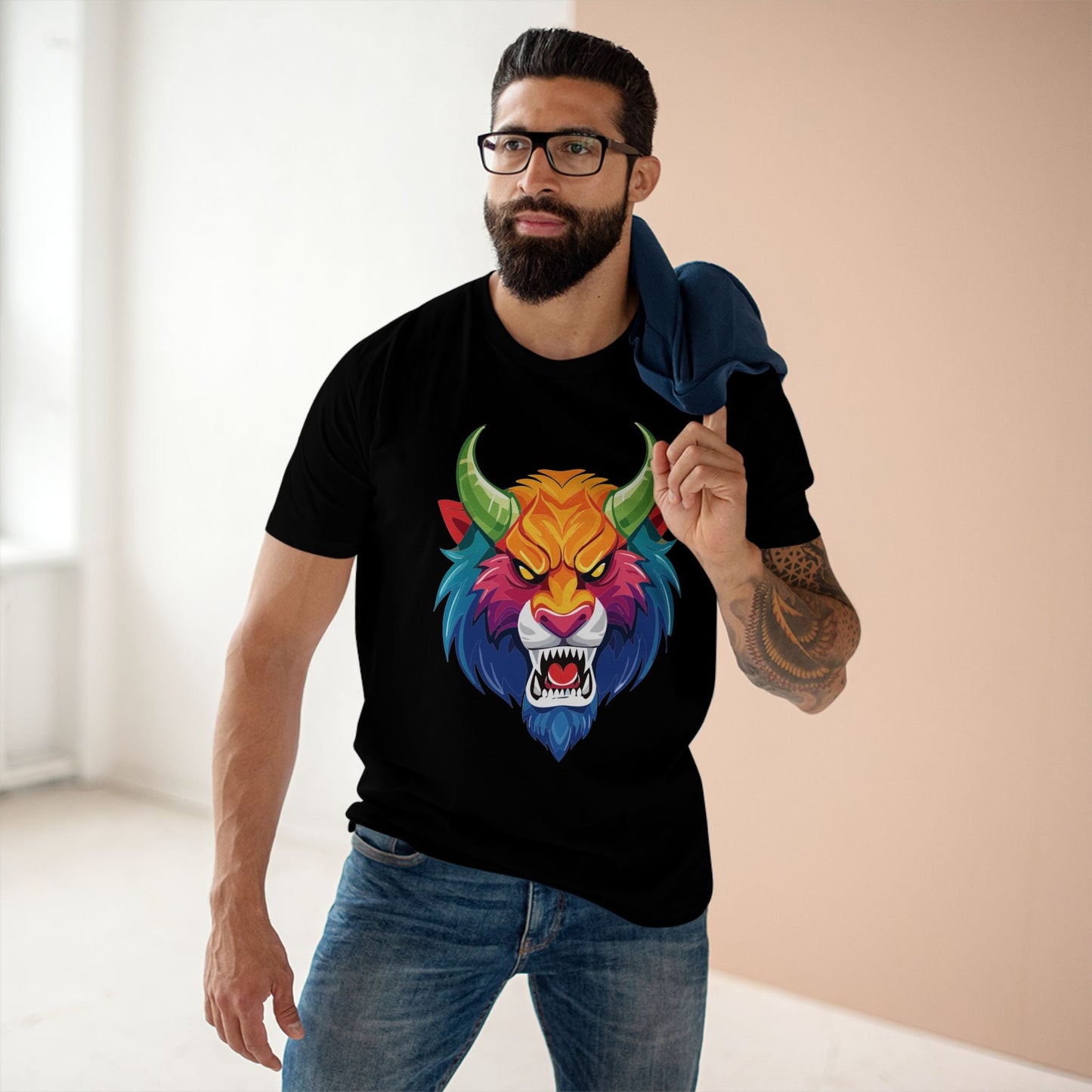 Cartoon Monsters Graphic Unisex 100 Cotton Staple Tee 22