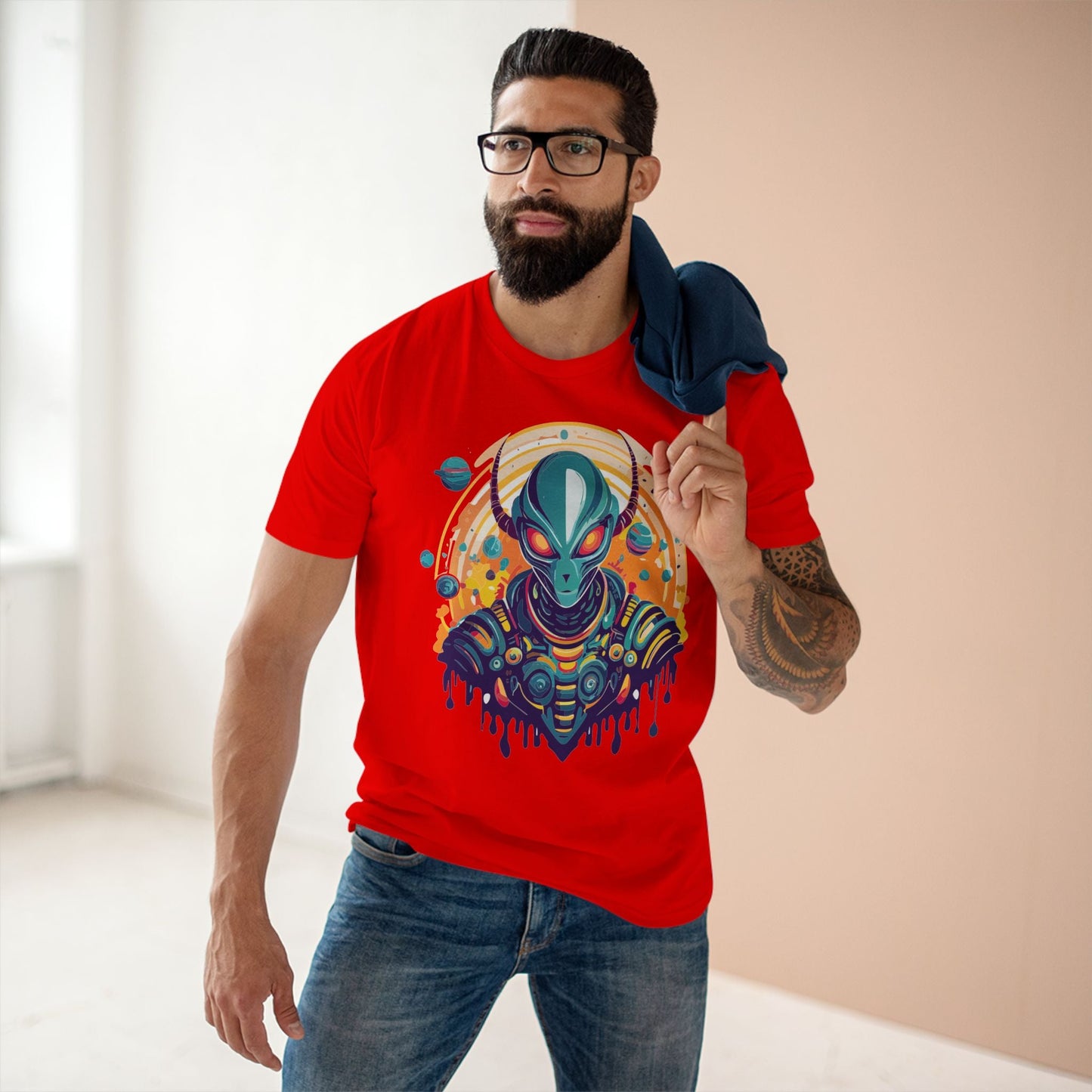 Aliens Graphic Unisex 100 Cotton Staple Tee 27