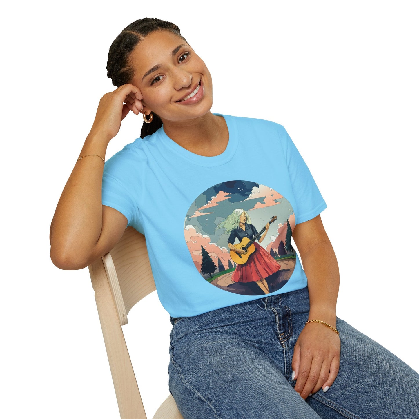 Womens Graphic T Shirt Art Design Ladies Tee Softstyle Gildan 64000 100 Percent Cotton