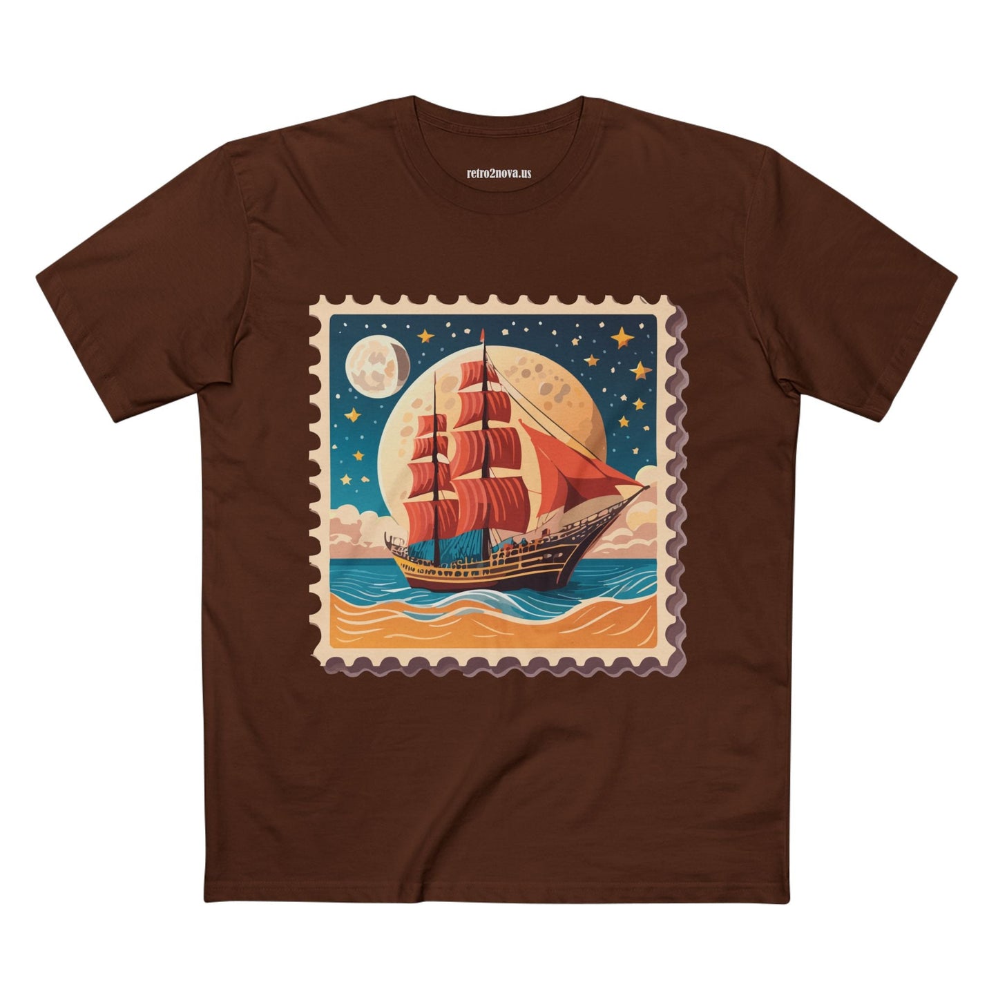 Stamp Shirt Postage Stamp Tee Unisex Premium Cotton Original Art Design By Retro2Nova