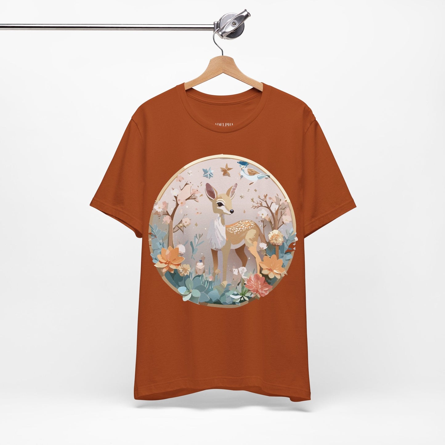 Adelpha Medallion Shirt Unisex Graphic Tee Vintage Inspired Art Design Short Sleeve T Shirt